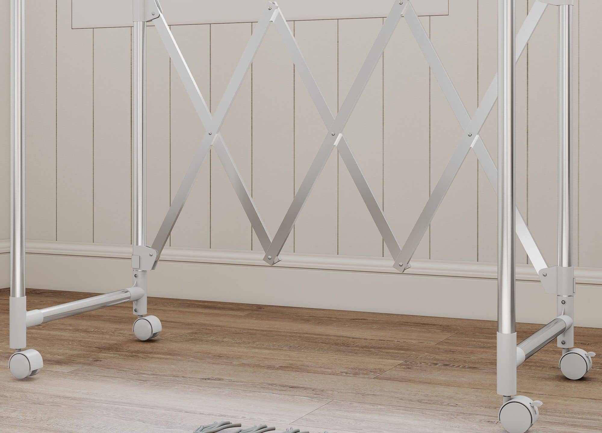 4goodz Metalen Kledingrek verrijdbaar - garderobestandaard Uitschuifbaar 4goodz Metalen Kledingrek verrijdbaar - garderobestandaard Uitschuifbaar