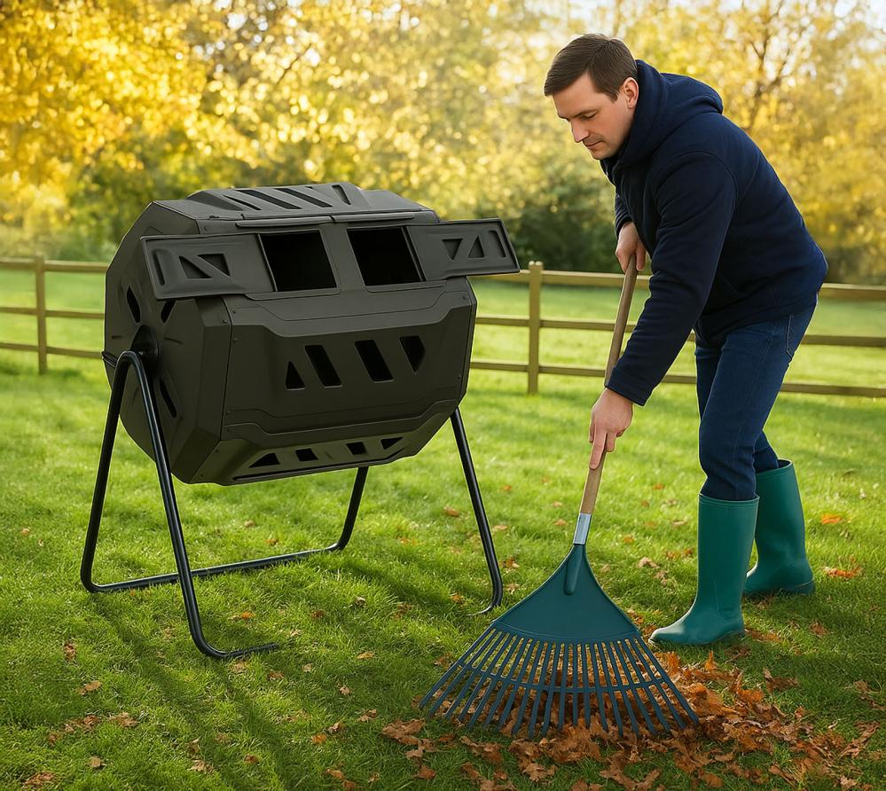 Westmann Vita Kunststof Compostvat voor humus - 2 compostbakken 160 liter