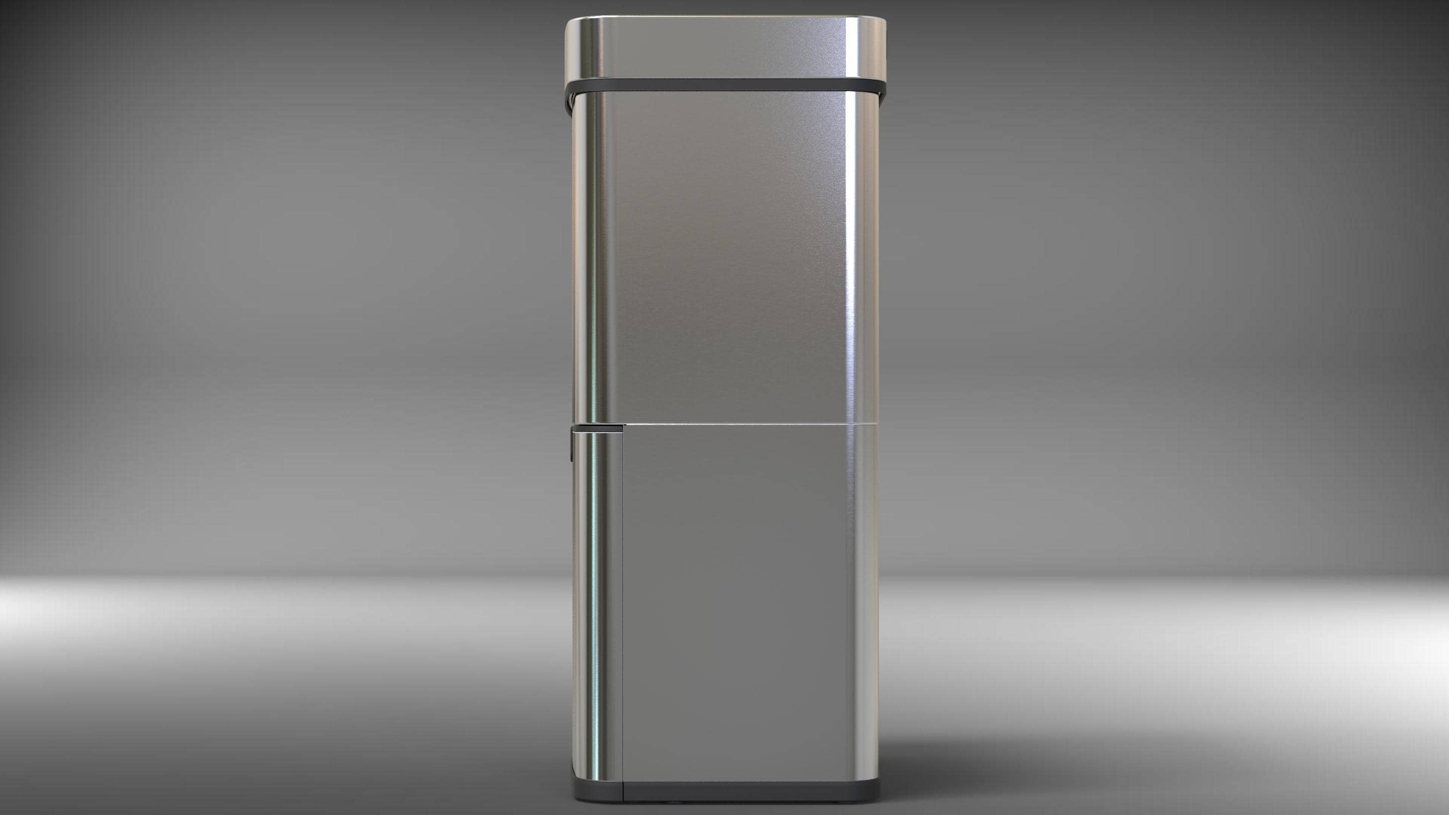 4cookz® Smart Waste RVS afvalscheidingsprullenbak met sensor 72 liter