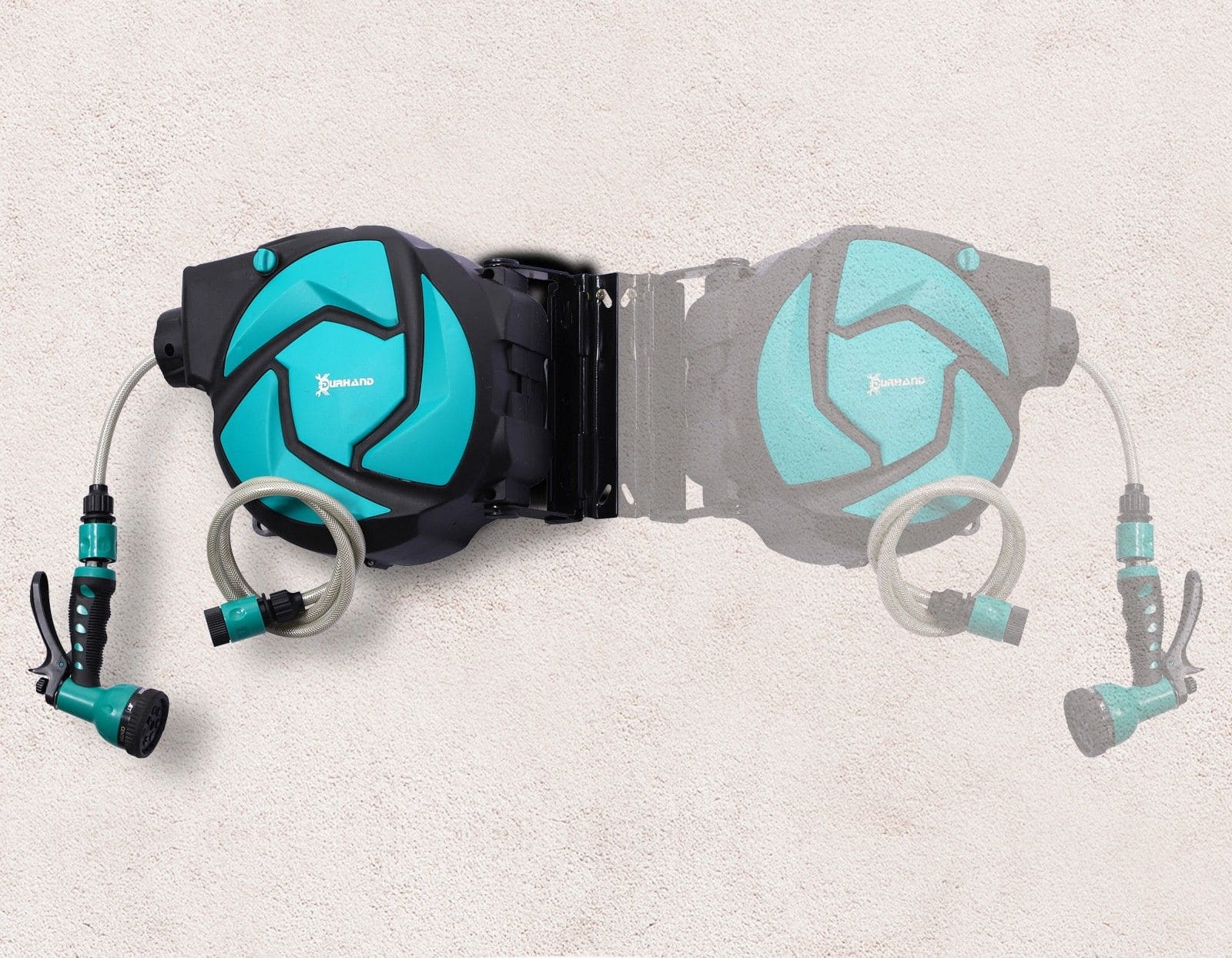 4goodz Wandslangenbox 10 mtr Tuinslang Haspel Autom. - Zwenkbaar 180°