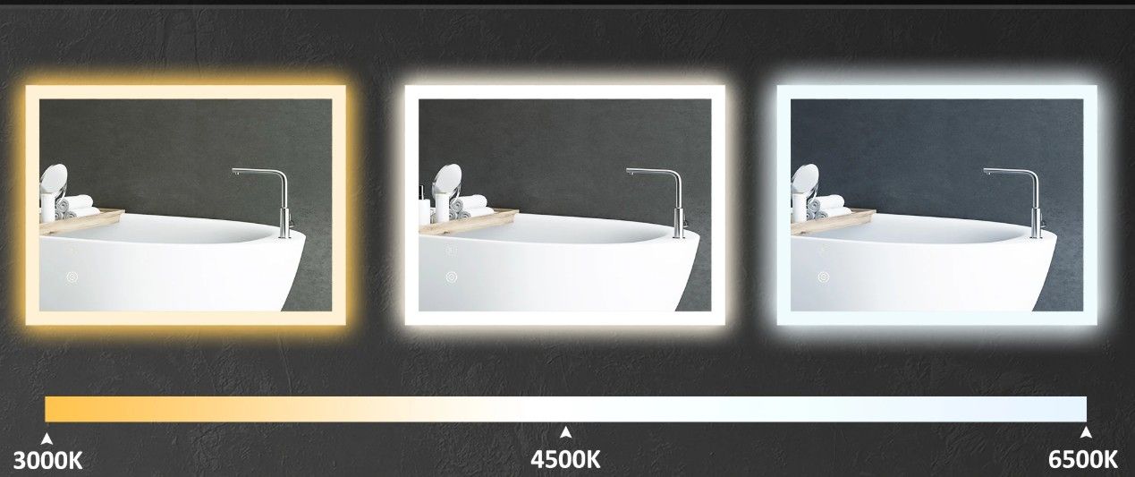 4goodz Badkamerspiegel 50x70 cm LED met Touchbediening 3 Lichtniveaus