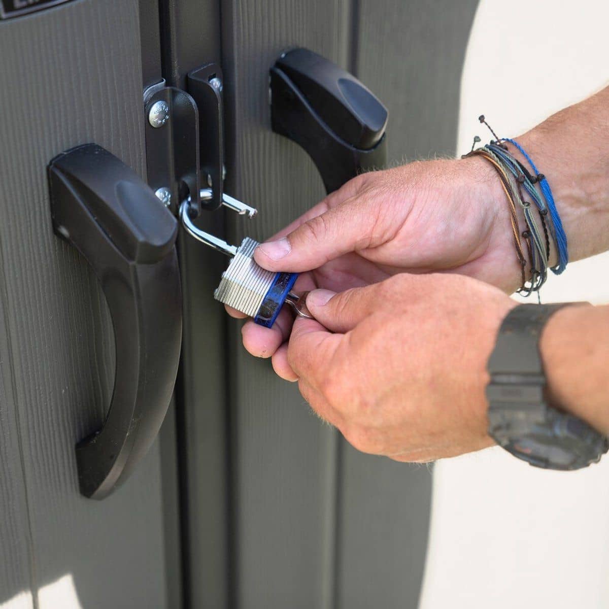 Lifetime® Kunststof gereedschapsschuur Sky - Lichtgrijs - 244x305x244cm