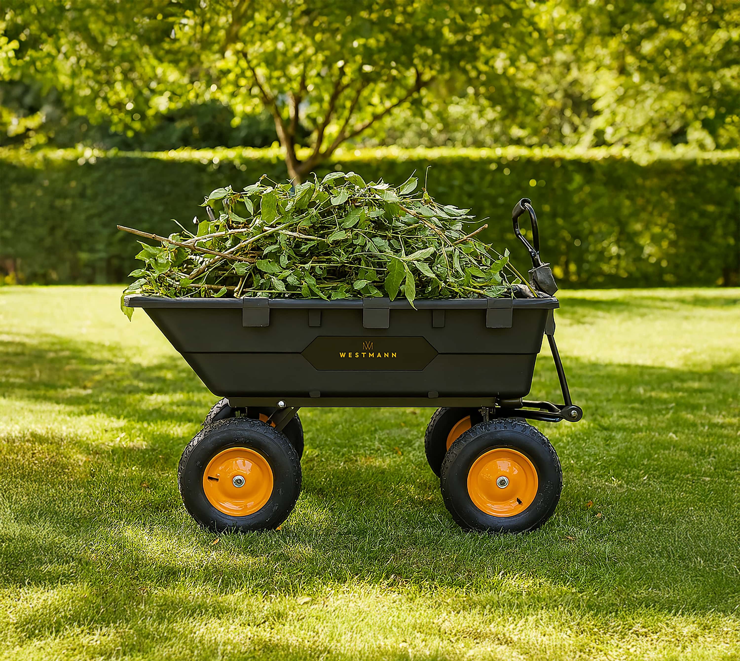 Westmann Prakta L - Kunststof tuintrolley met kantelfunctie - 225 L