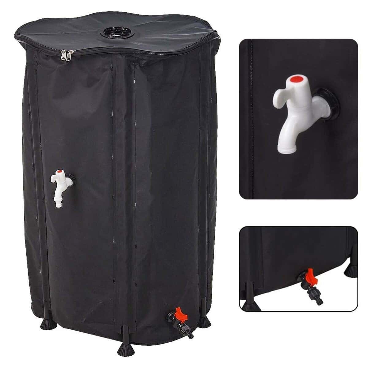 4goodz Regenton 500 Liter – Opvouwbaar – Met Aftapkraan