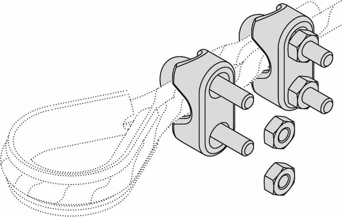 4toolz® Staaldraadklem 10mm RVS – 10 stuks 4toolz® Staaldraadklem 10mm RVS – 10 stuks