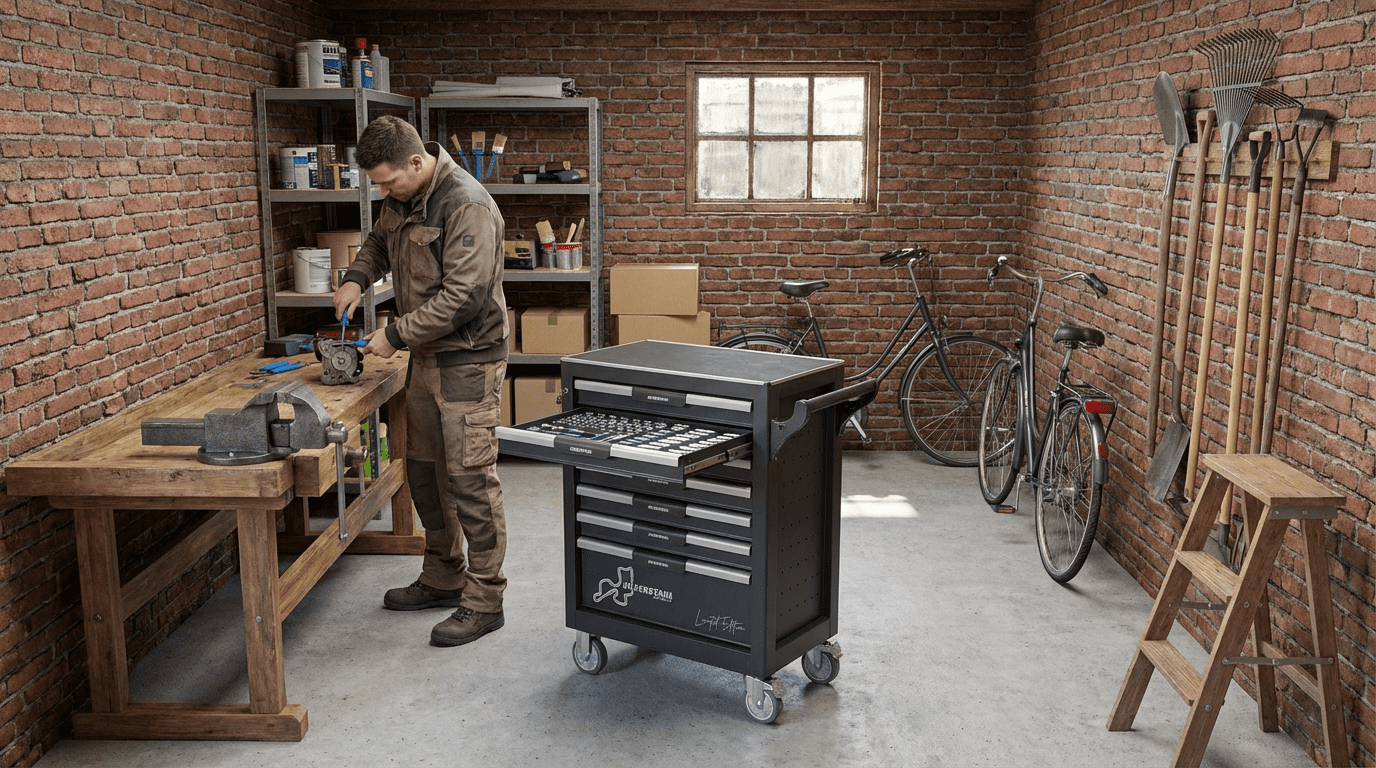 Silverstahl 266-delige Stevige Gereedschapswagen met 7 Laden met Gereedschap – Afsluitbaar – Werkplaatswagen