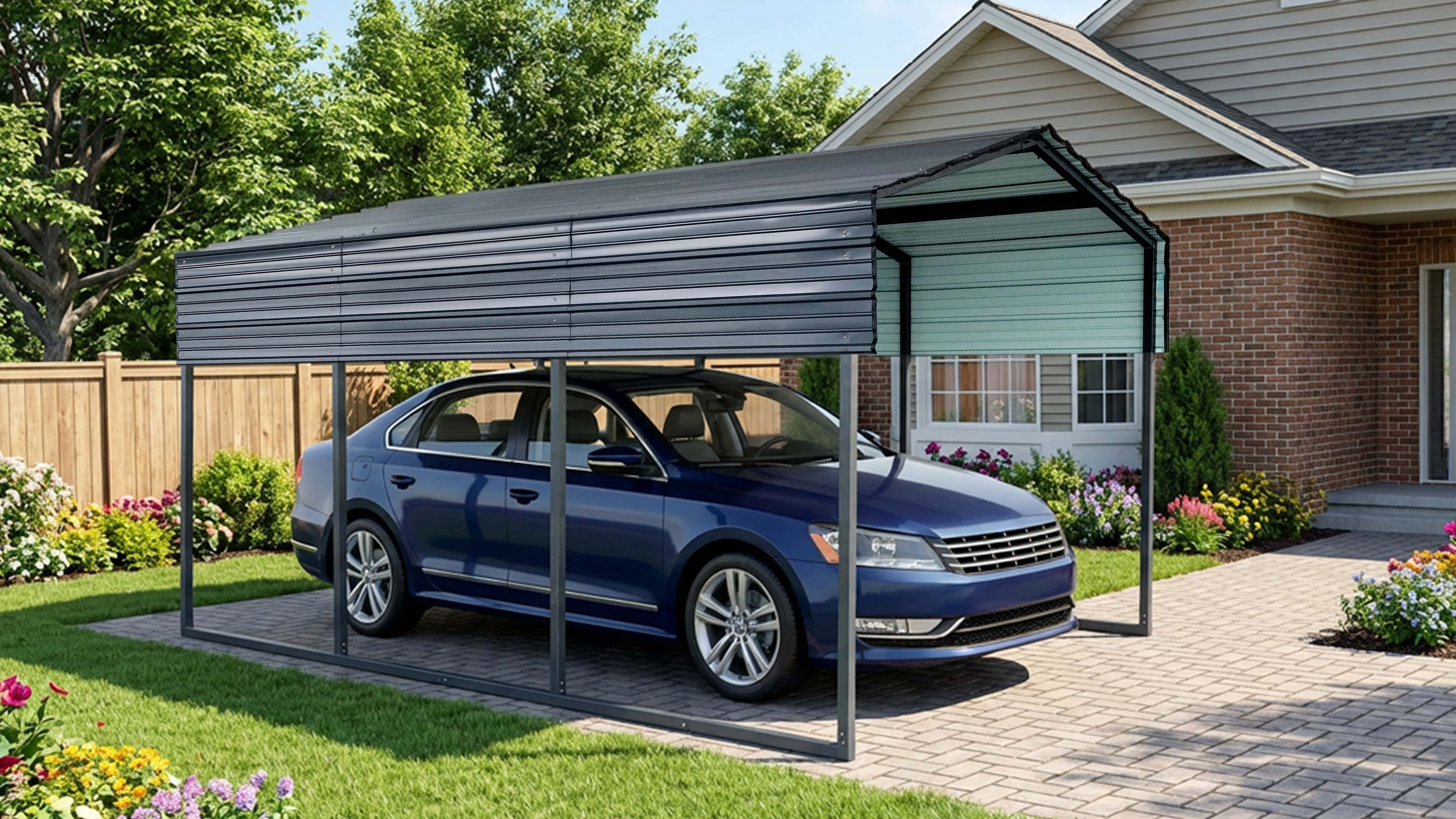 Westmann Copenhagen S - Heavy-duty carport 13.5m² - 451x305x253 cm