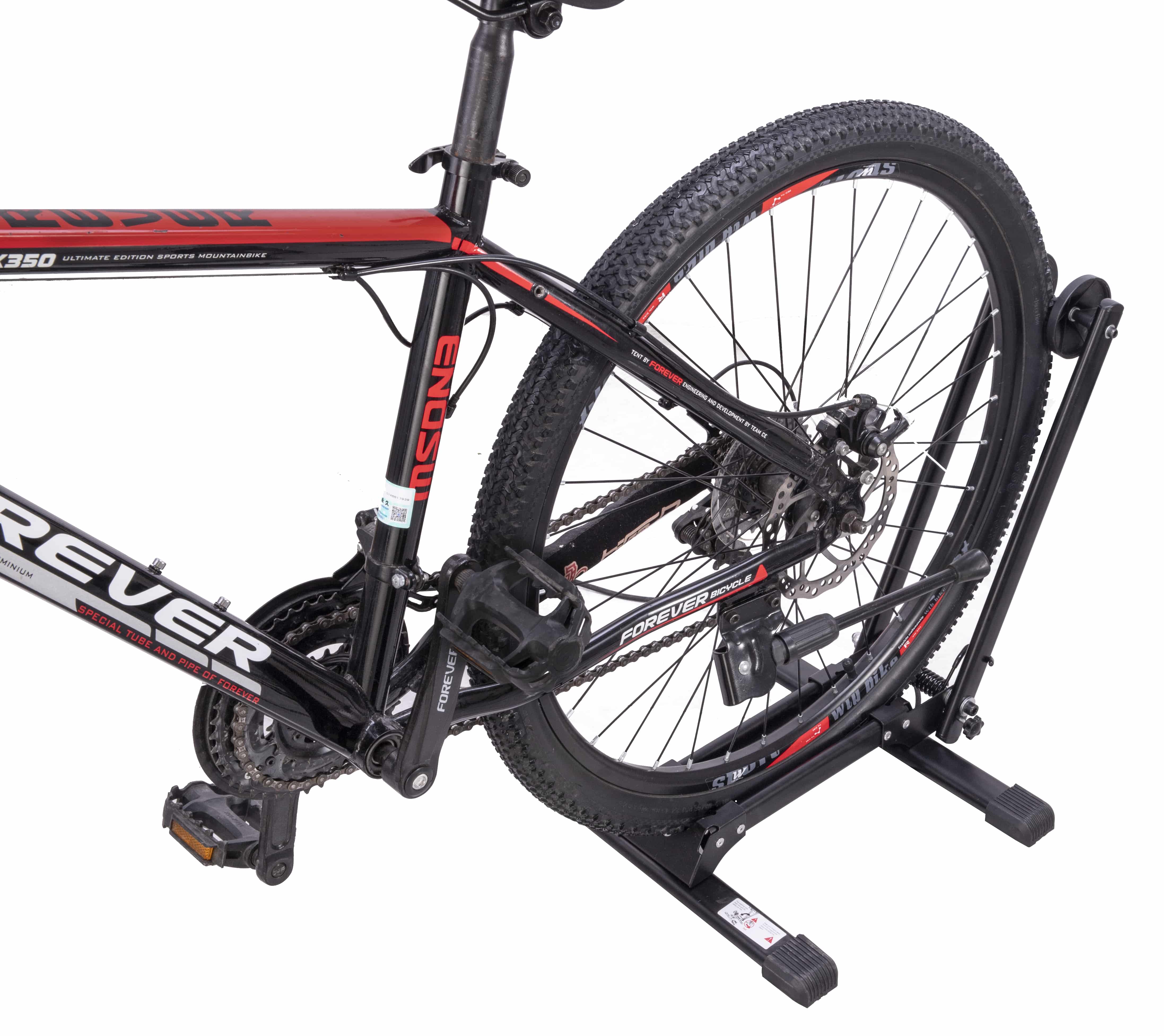 4toolz® Universele vrijstaande Fietsstandaard Mountainbike en Gewone fiets - Zwart