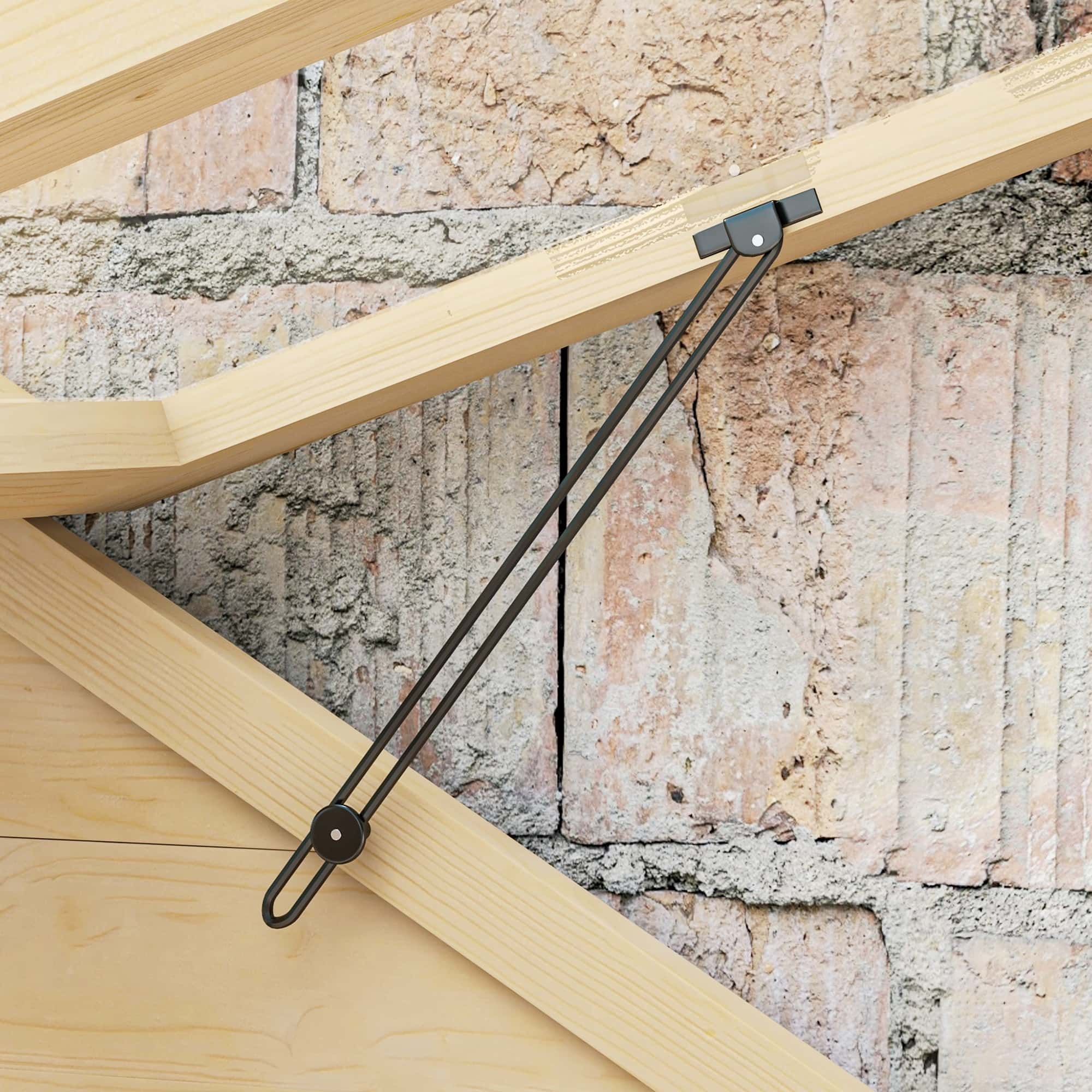 4goodz 4-Laags Kweekkas Tuinkas met Deuren en Ramen - Bruin