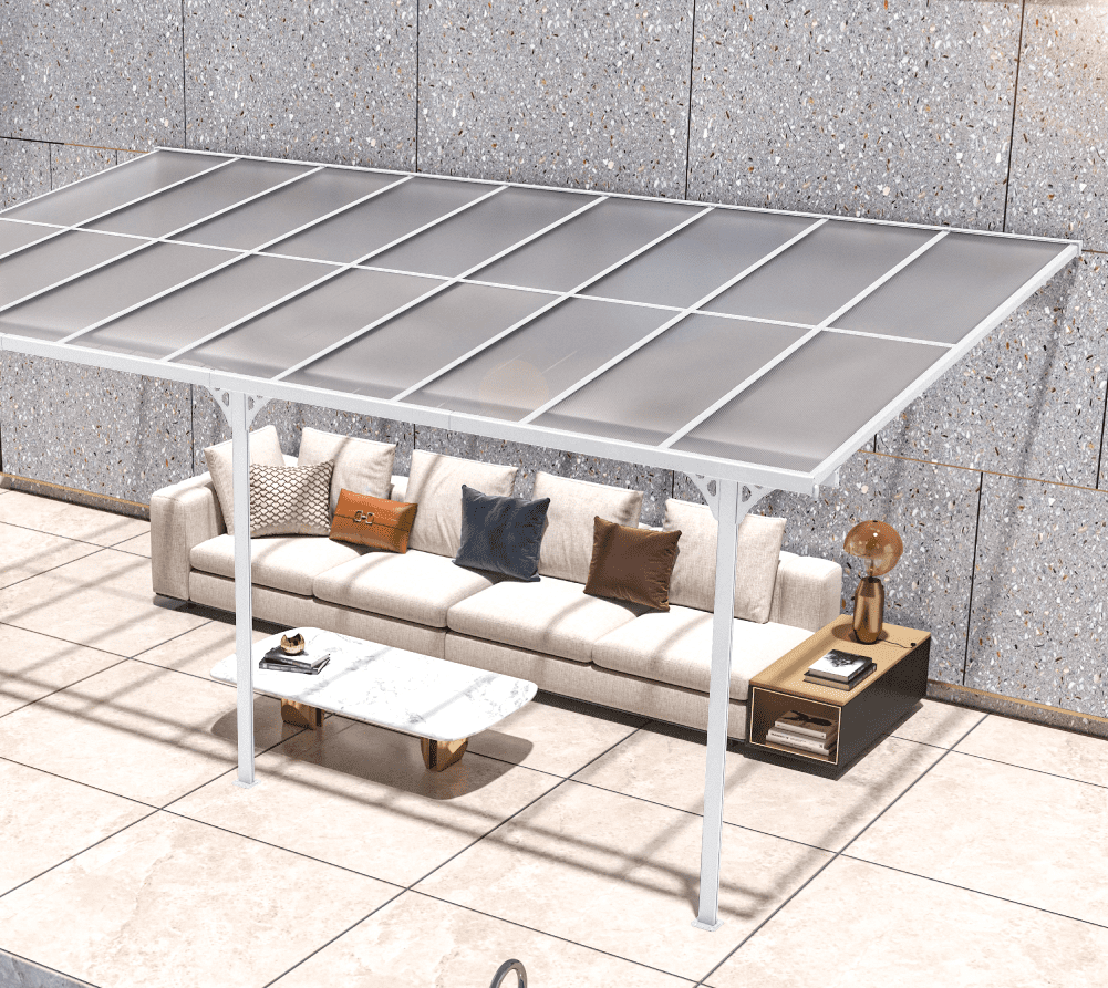 Westmann Aluminium Terrasoverkapping Bruce SI06108W - 300x556x270 cm - Wit