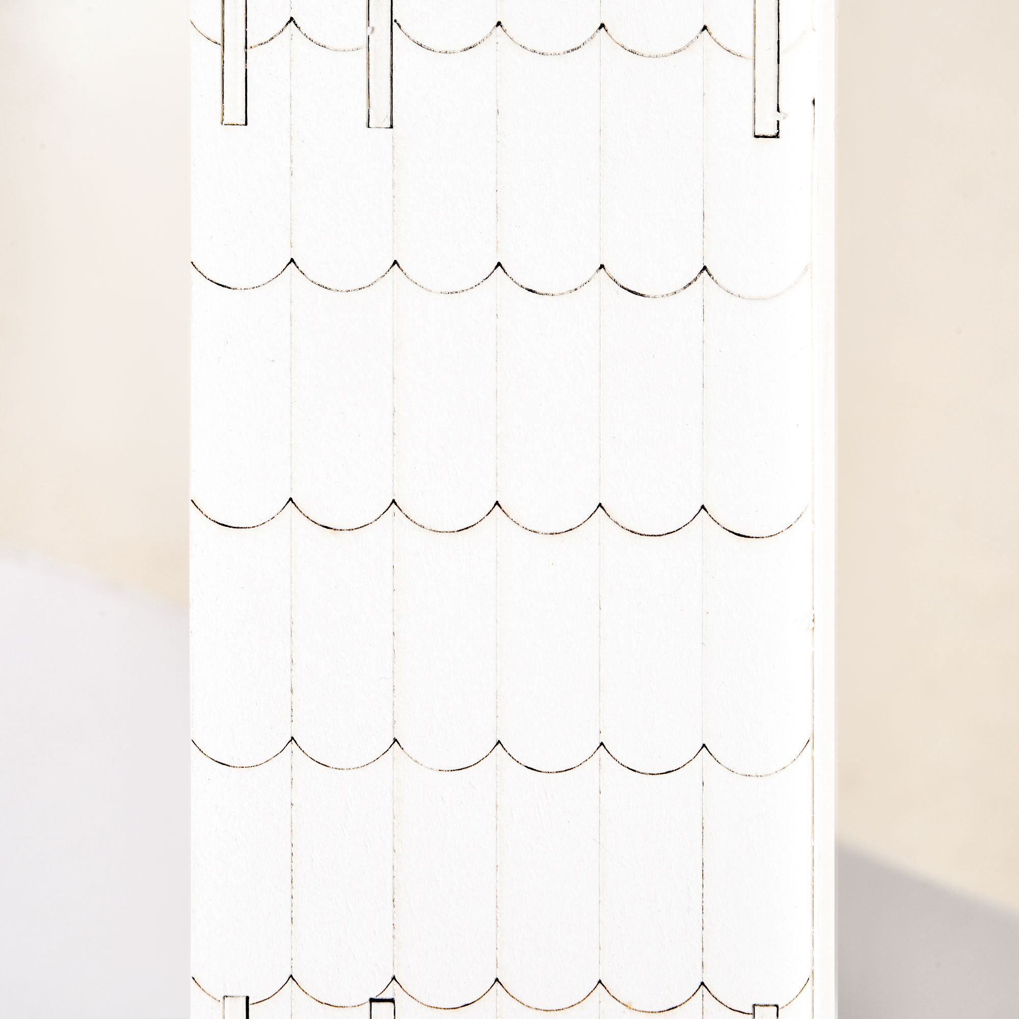 Adventskalender met LED-verlichting 24 laden 39x42 cm - Wit