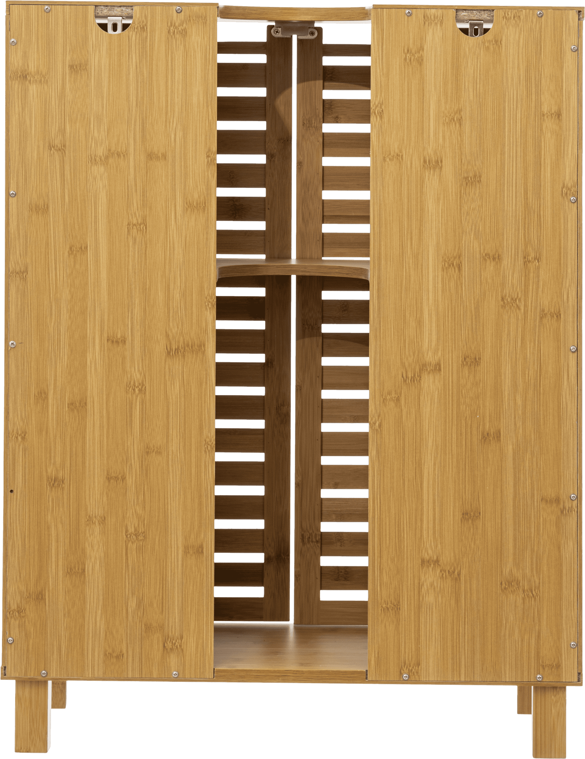 Sicela Bamboe Wastafel Onderkast met Uitsparing - 28x60x80 cm - Bruin