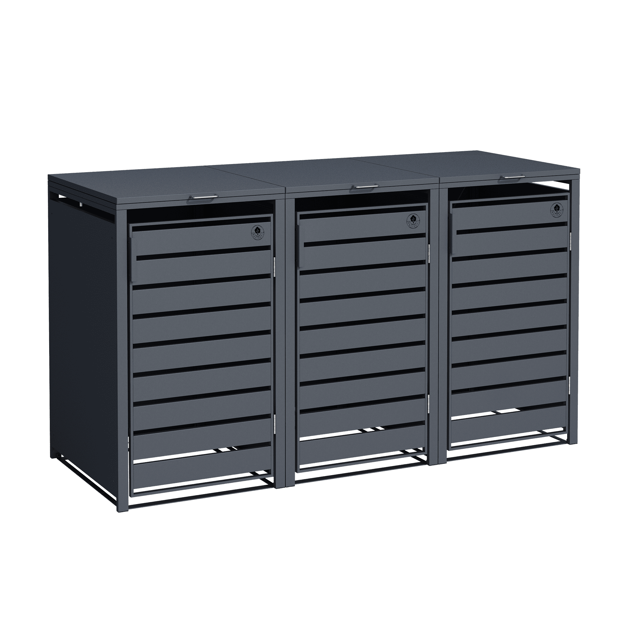 4gardenz® Containerombouw 3 Afvalbakken - Kliko Ombouw - Antraciet