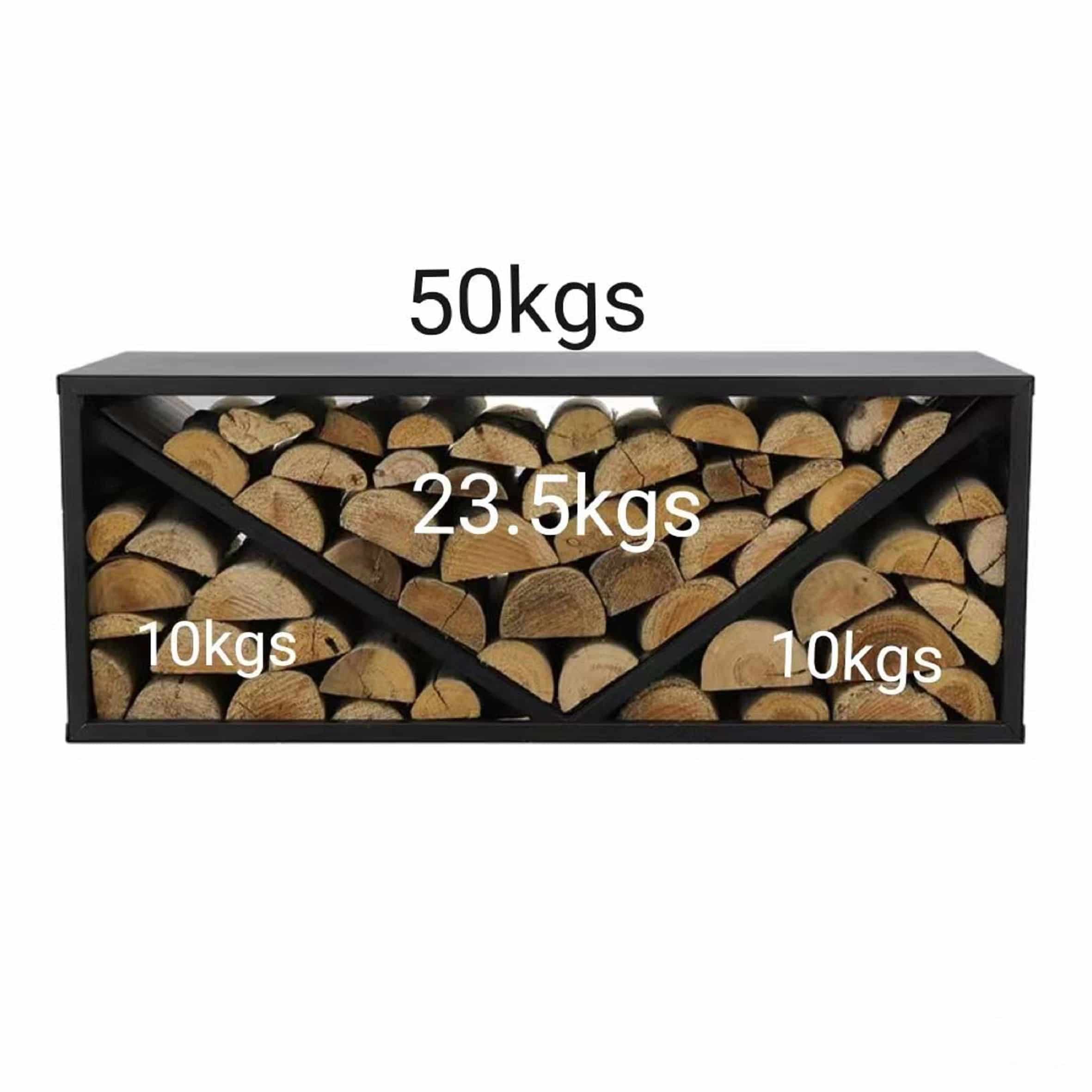 Westmann Hout Opslagrek Metaal WMLG983S - 34x104x40 cm - Zwart