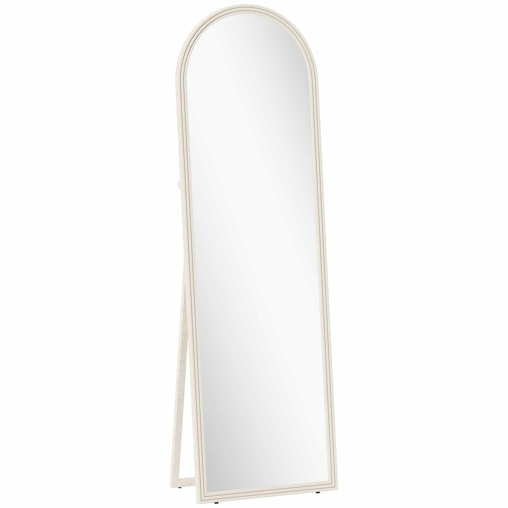 4goodz Passpiegel 50x160 cm - Wand of Vrijstaand - Wit 4goodz Passpiegel 50x160 cm - Wand of Vrijstaand - Wit