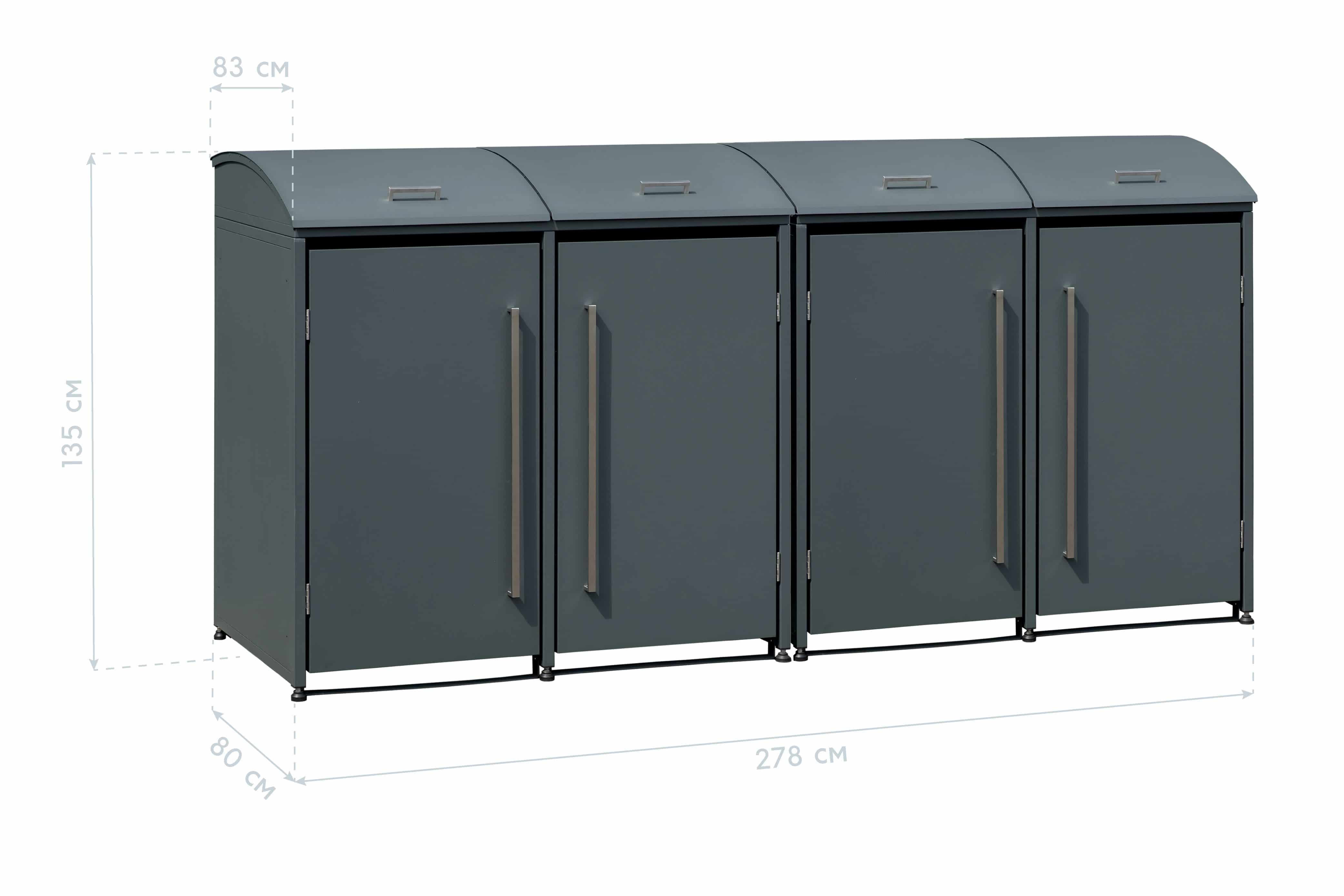 Westmann Moderna Containerombouw - Afvalbak kliko ombouw 4 containers