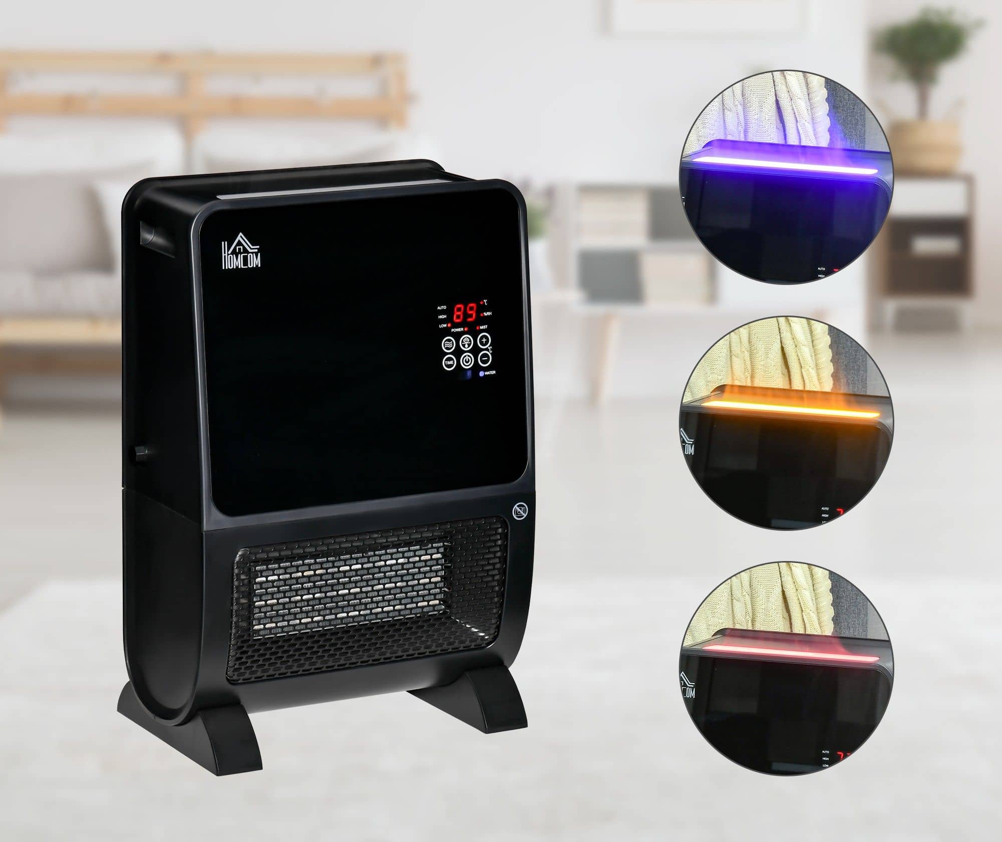 4goodz 2 in 1 Kachel keramisch met afstandsbediening met bevochtigingsfunctie 2000W 4goodz 2 in 1 Kachel keramisch met afstandsbediening met bevochtigingsfunctie 2000W