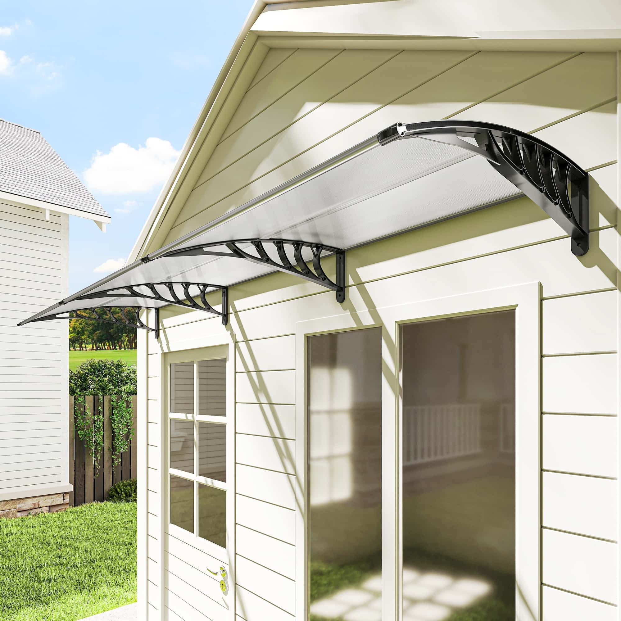 4goodz Deurluifel Afdak 90x295 cm - polycarbonaat - Transparant