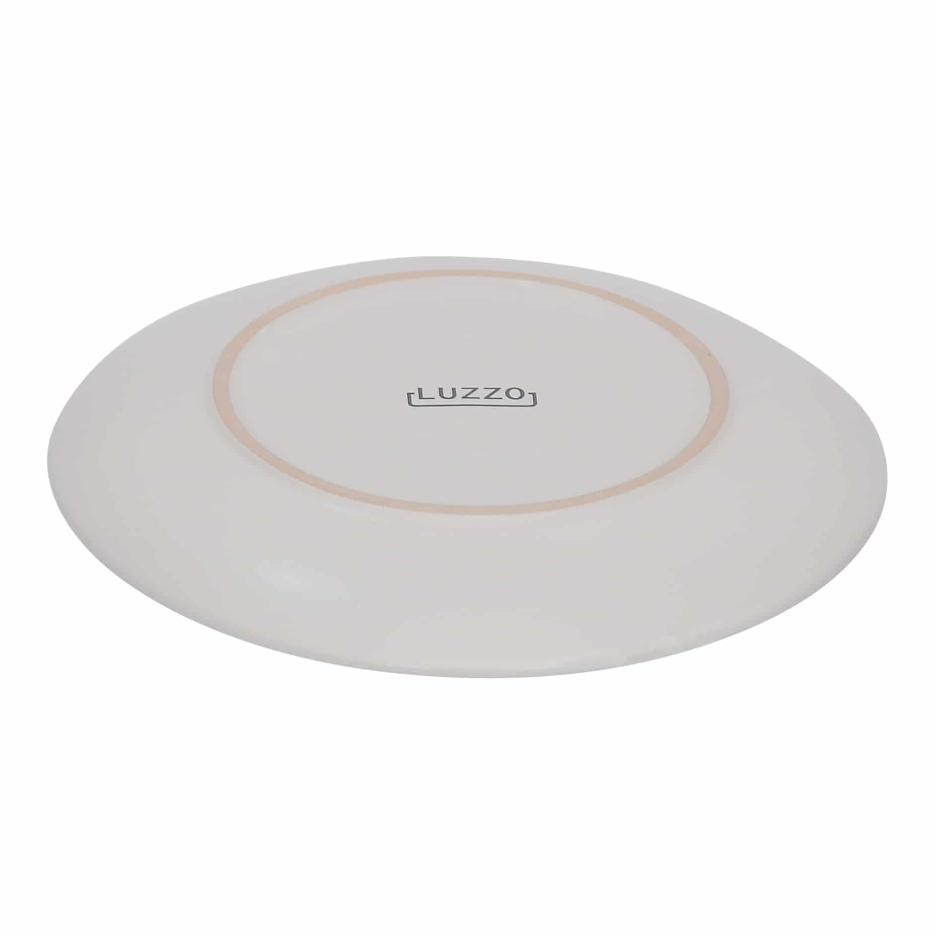 Luzzo® Serviesset Aland 6 persoons Aardewerk - 18-delig met Pastaborden - Mat Wit