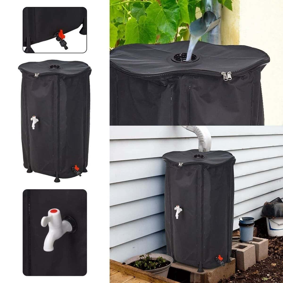 4goodz Regenton 500 Liter – Opvouwbaar – Met Aftapkraan