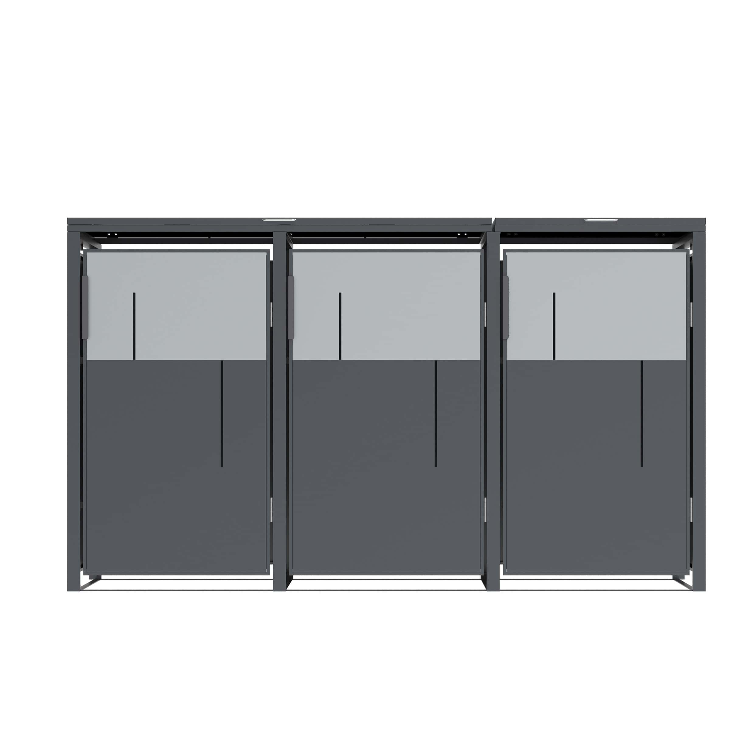 Westmann Varius-3 Metalen Containerombouw voor 3 kliko - Houtlook