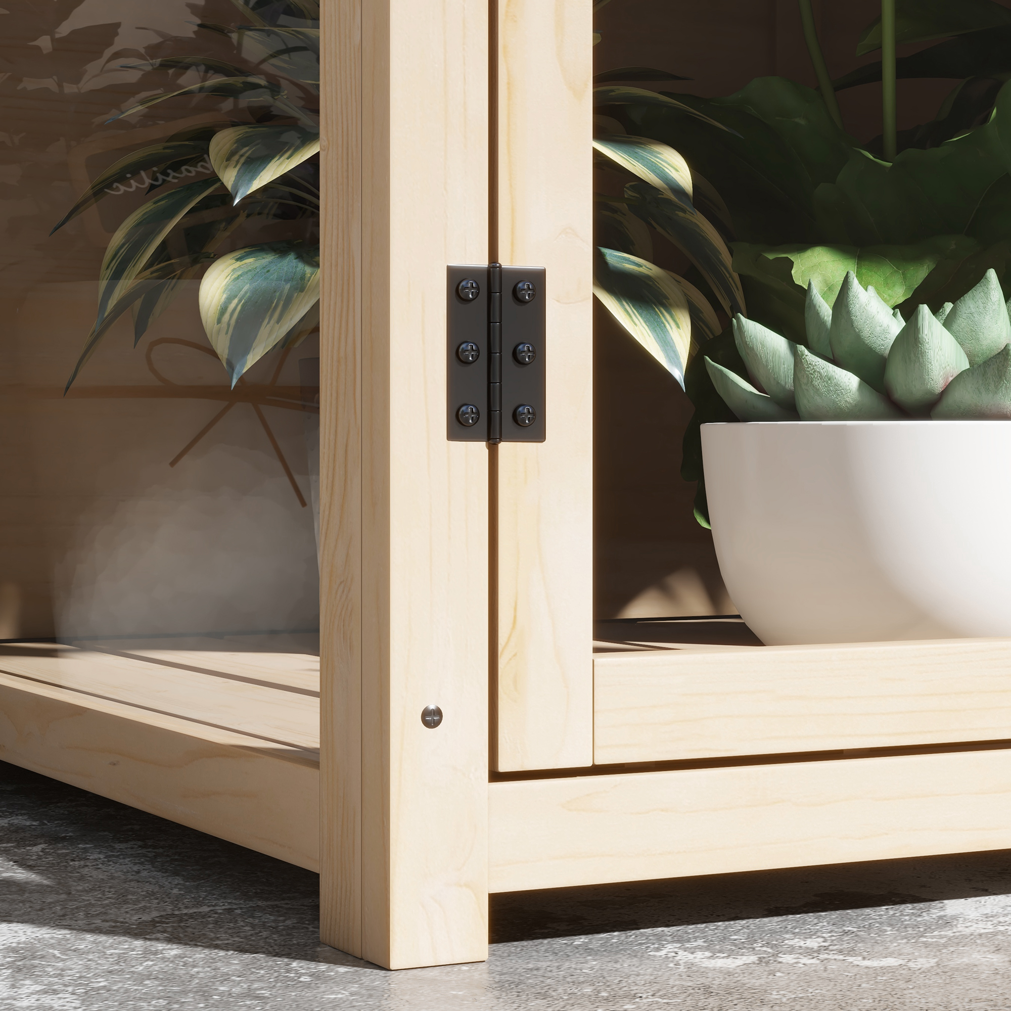 4goodz Verhoogde Plantenkas Weerbestendig met 2 Niveaus - Naaldhout