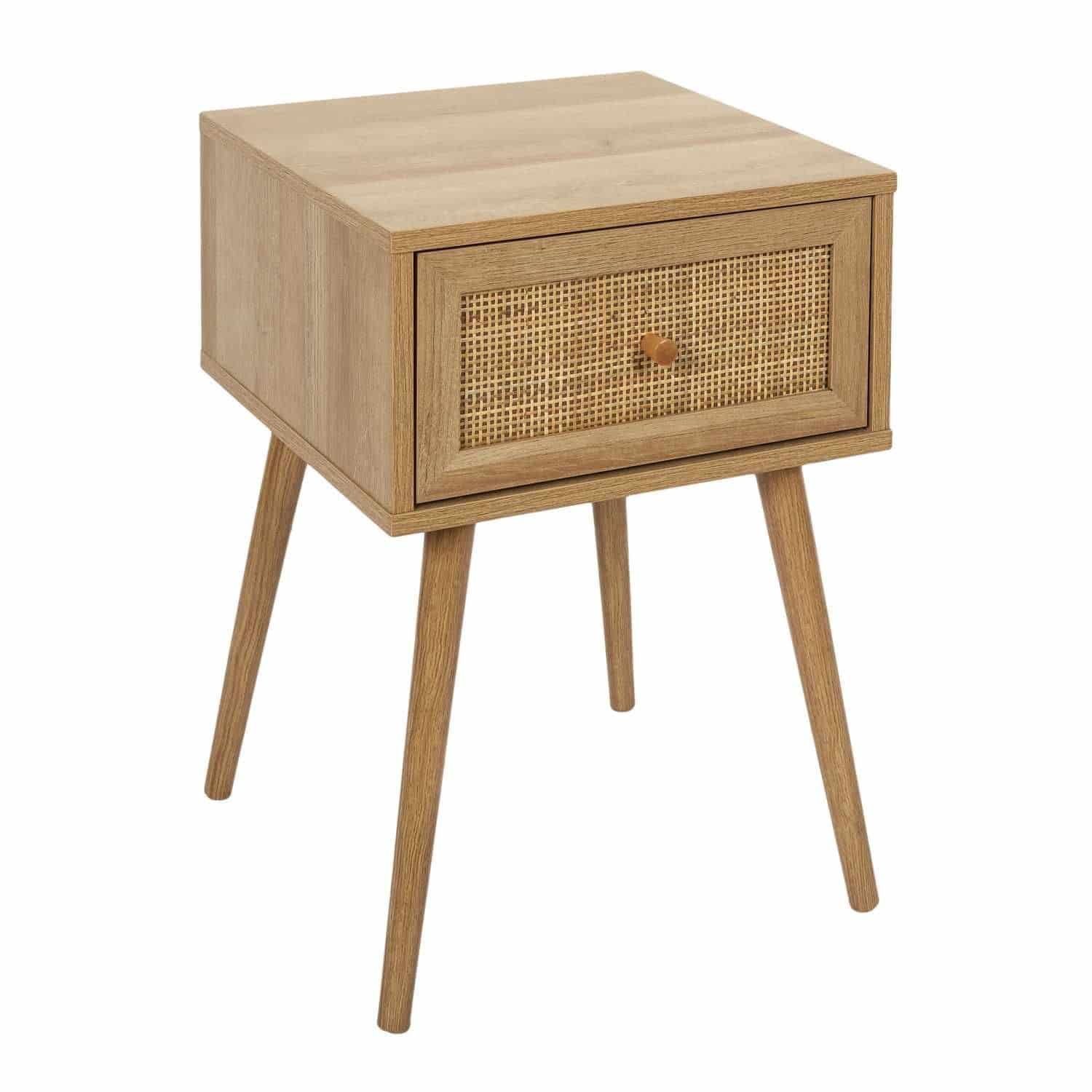 4goodz Nachtkastje Bali Bohemian met lade 39x39x55 cm - Bruin 4goodz Nachtkastje Bali Bohemian met lade 39x39x55 cm - Bruin