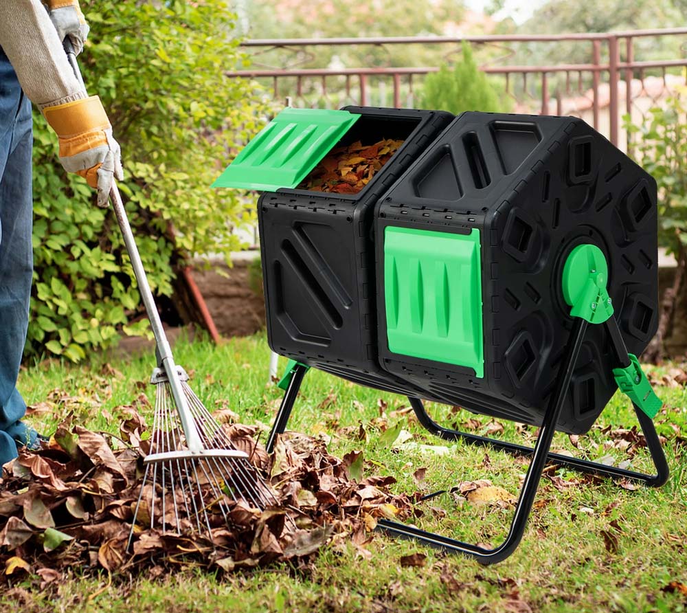 Westmann Humus - Kunststof Compostvaten - 2 compostbakken 120 liter