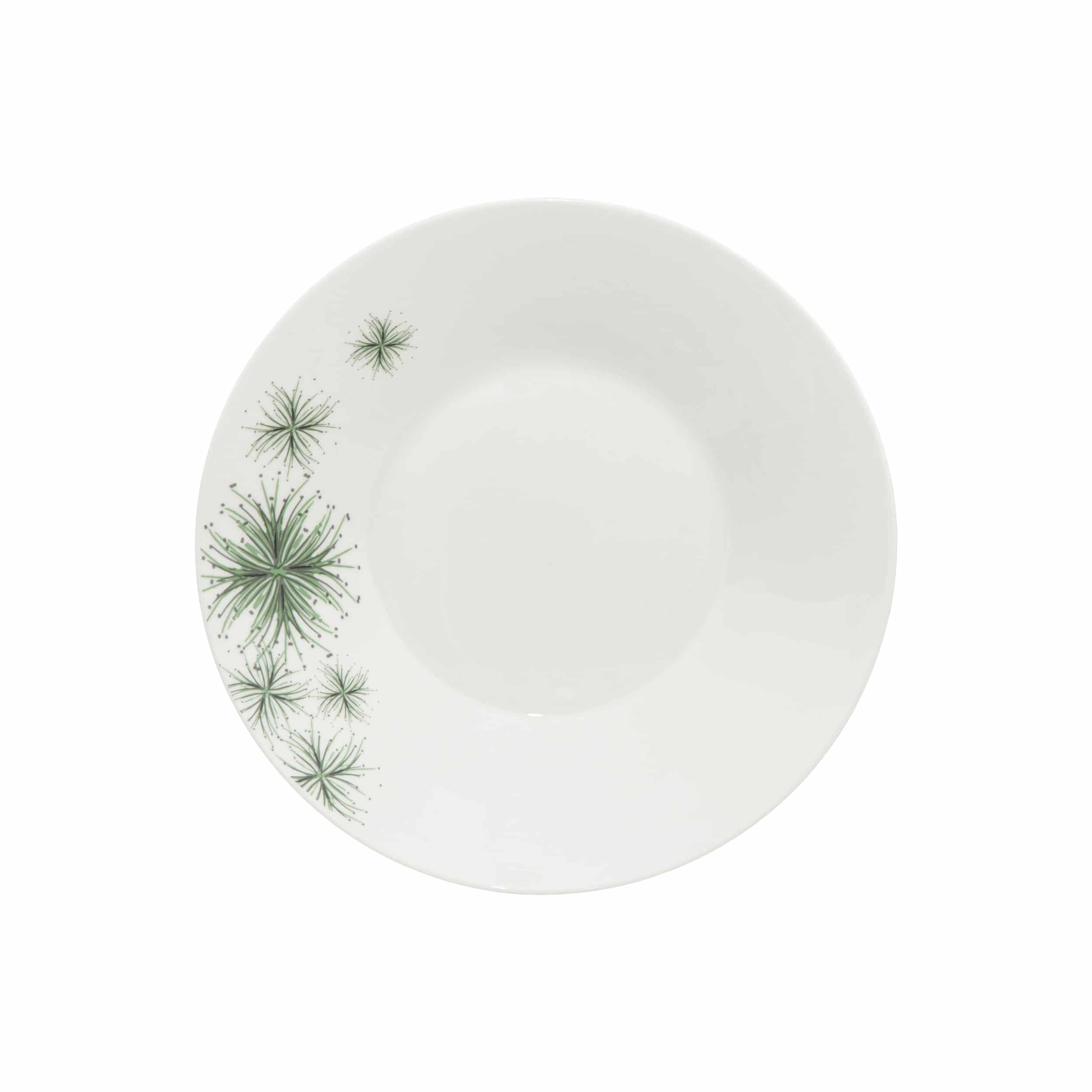 Porseleinen Serviesset Green Floral 6 persoons 18-delig