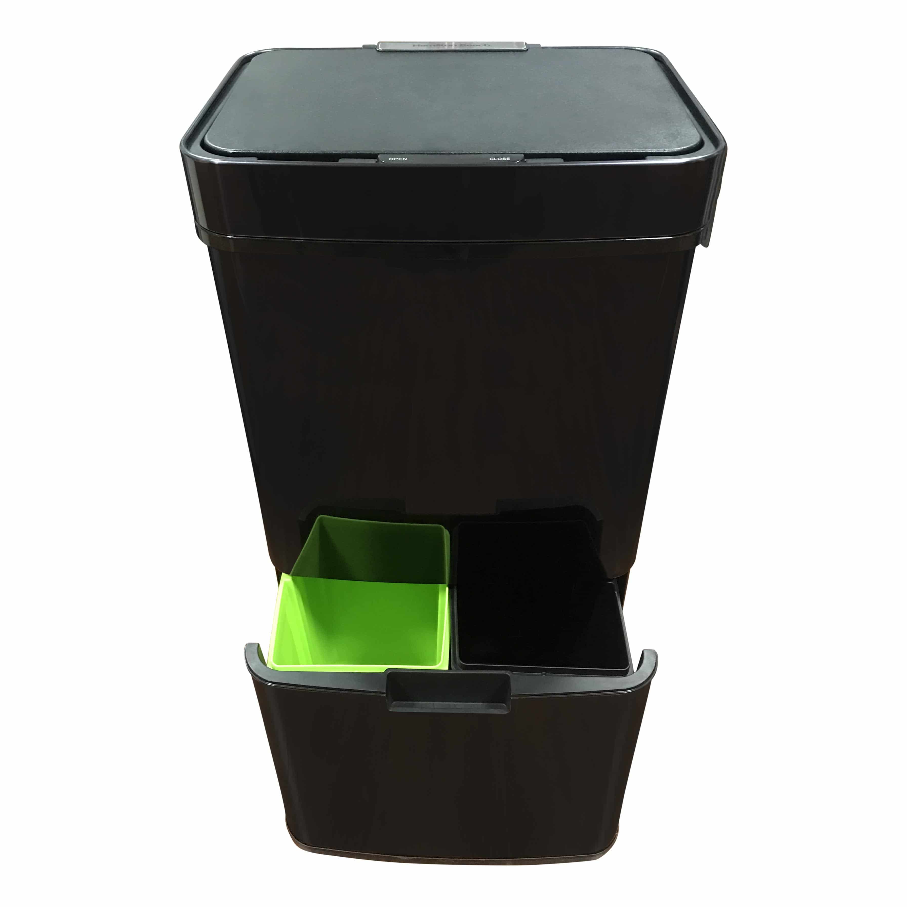 4cookz® Smart Waste Black afvalscheidingsprullenbak met sensor 72 ltr