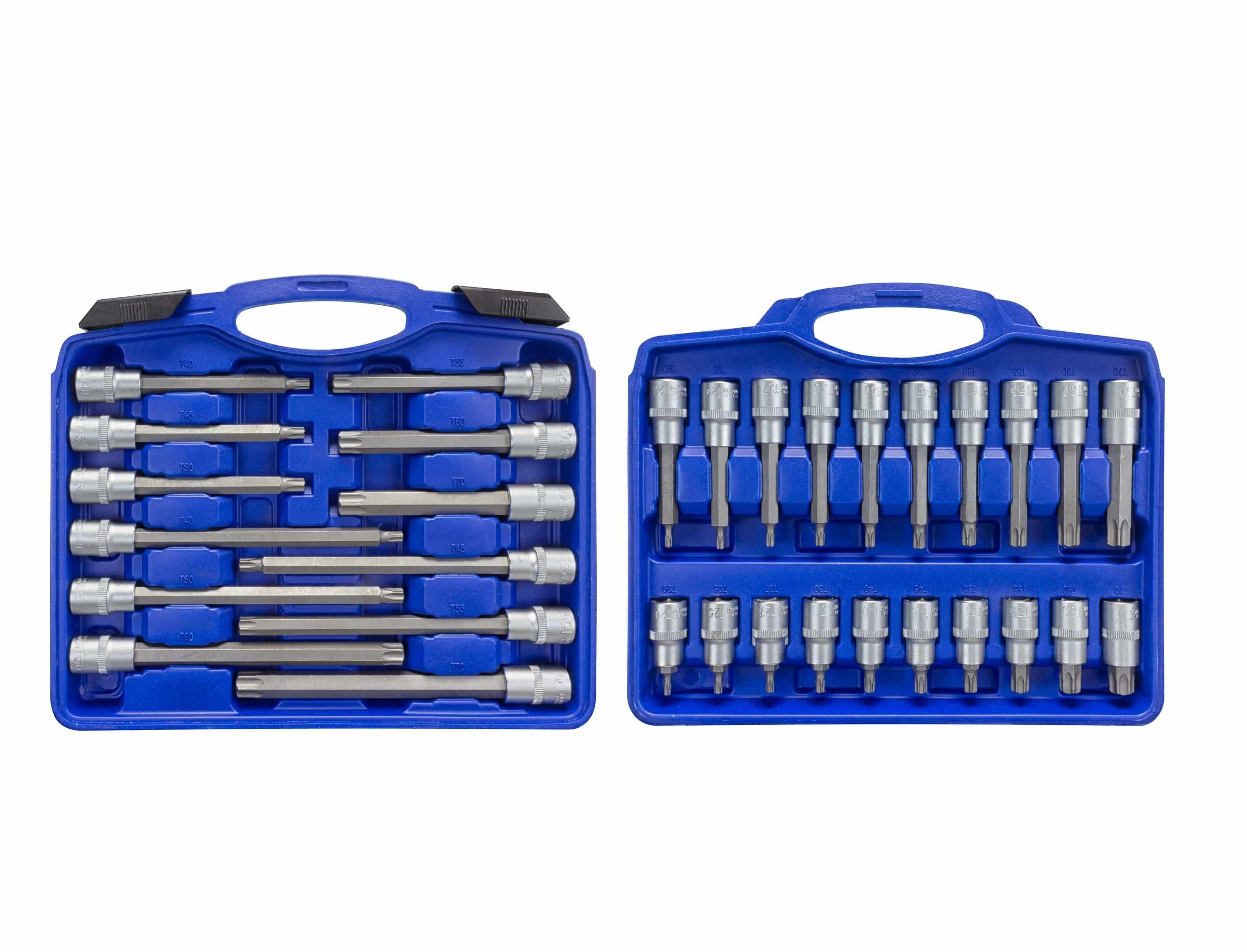 hanSe Werkzeuge® set 32 delig bitjes Torx Extra Lang in Koffer