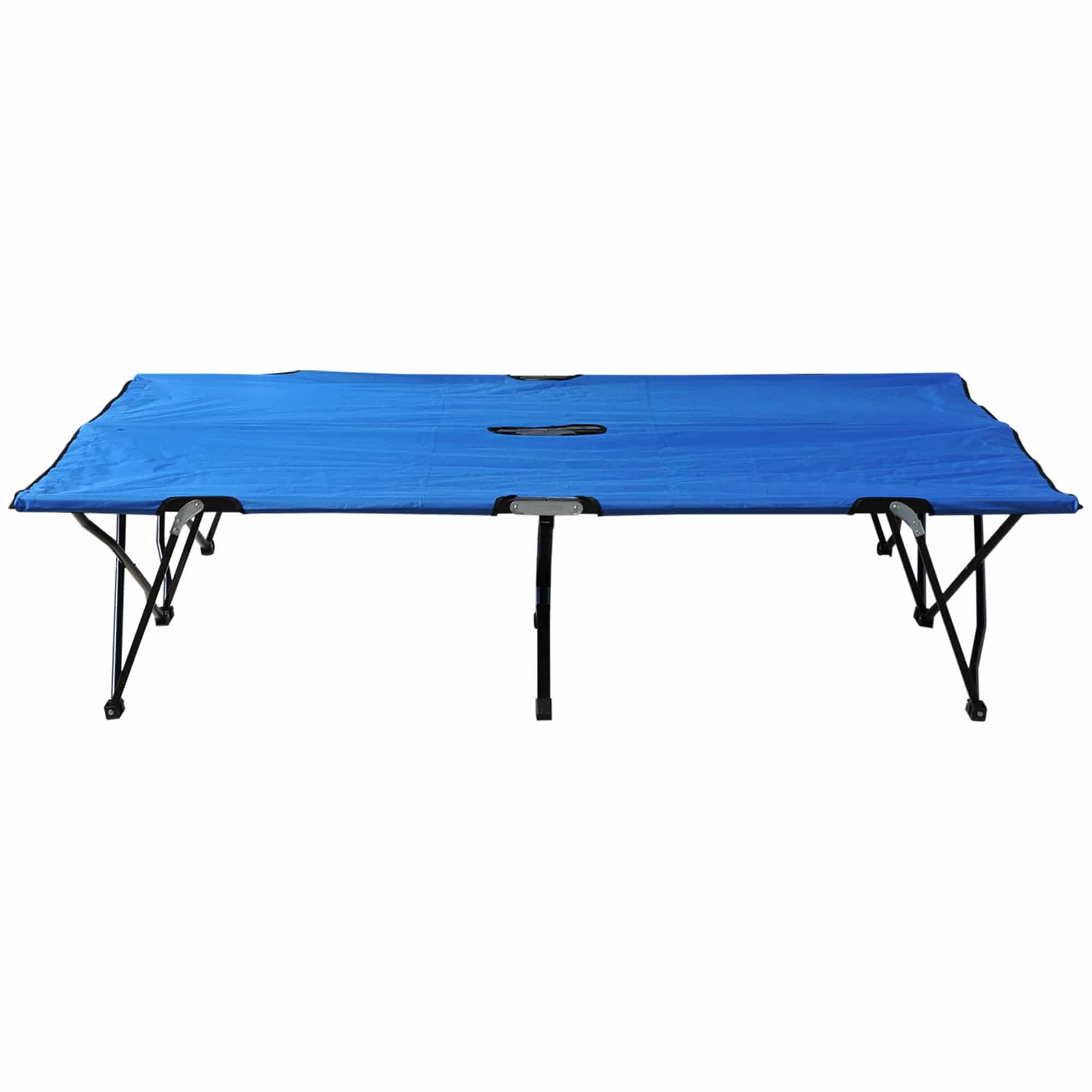4goodz Outsunny Opvouwbaar Campingbed extra Breed, Veldbed 125x193cm