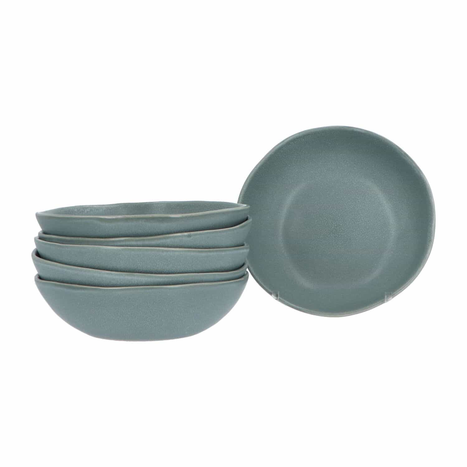Aardewerk Servies Spring Grey 6 persoons 18-delig - Grijs