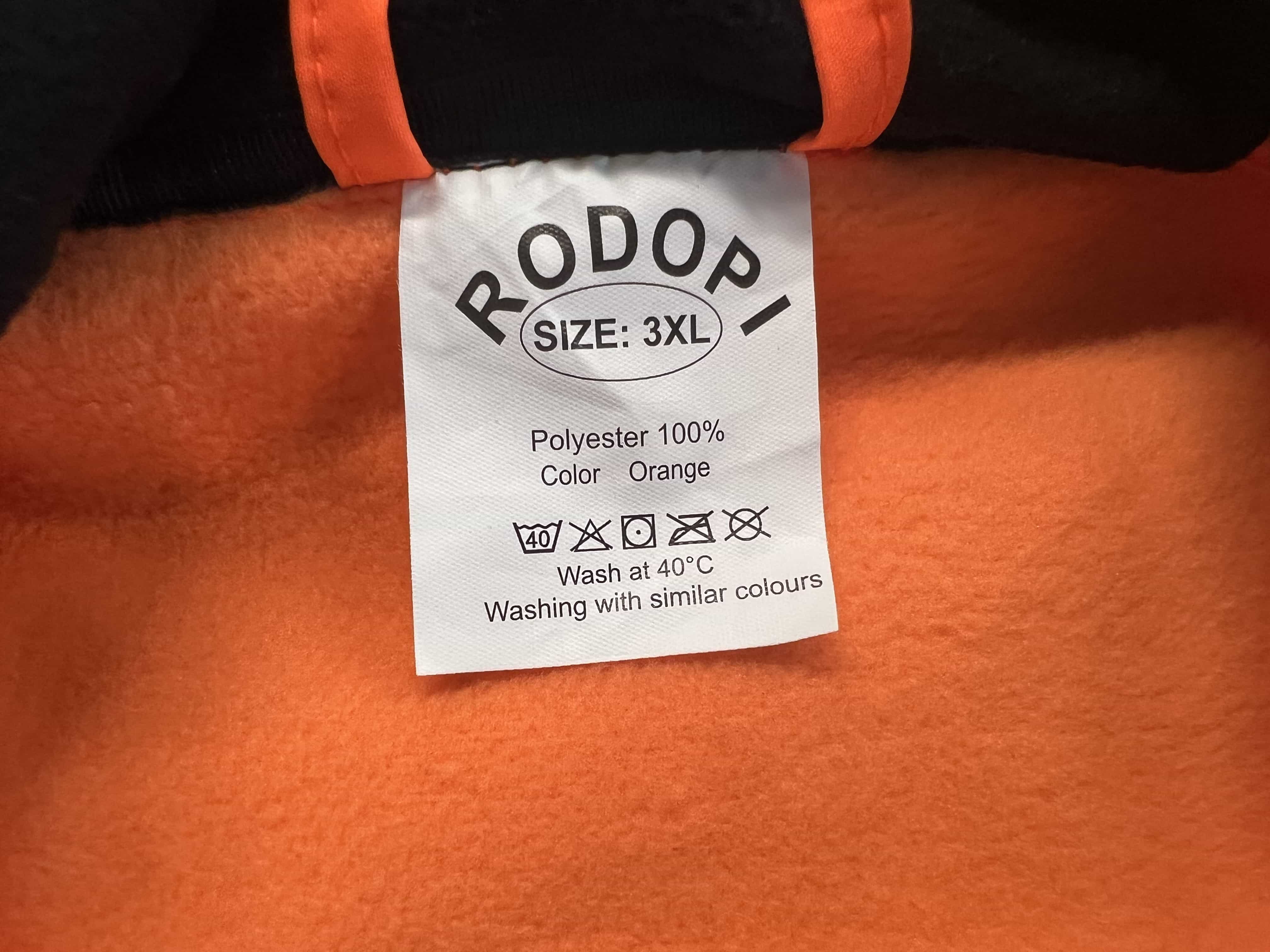 Rodopi® Winterjas Veiligheidsjas Reflecterend - Oranje/Zwart - maat XXL