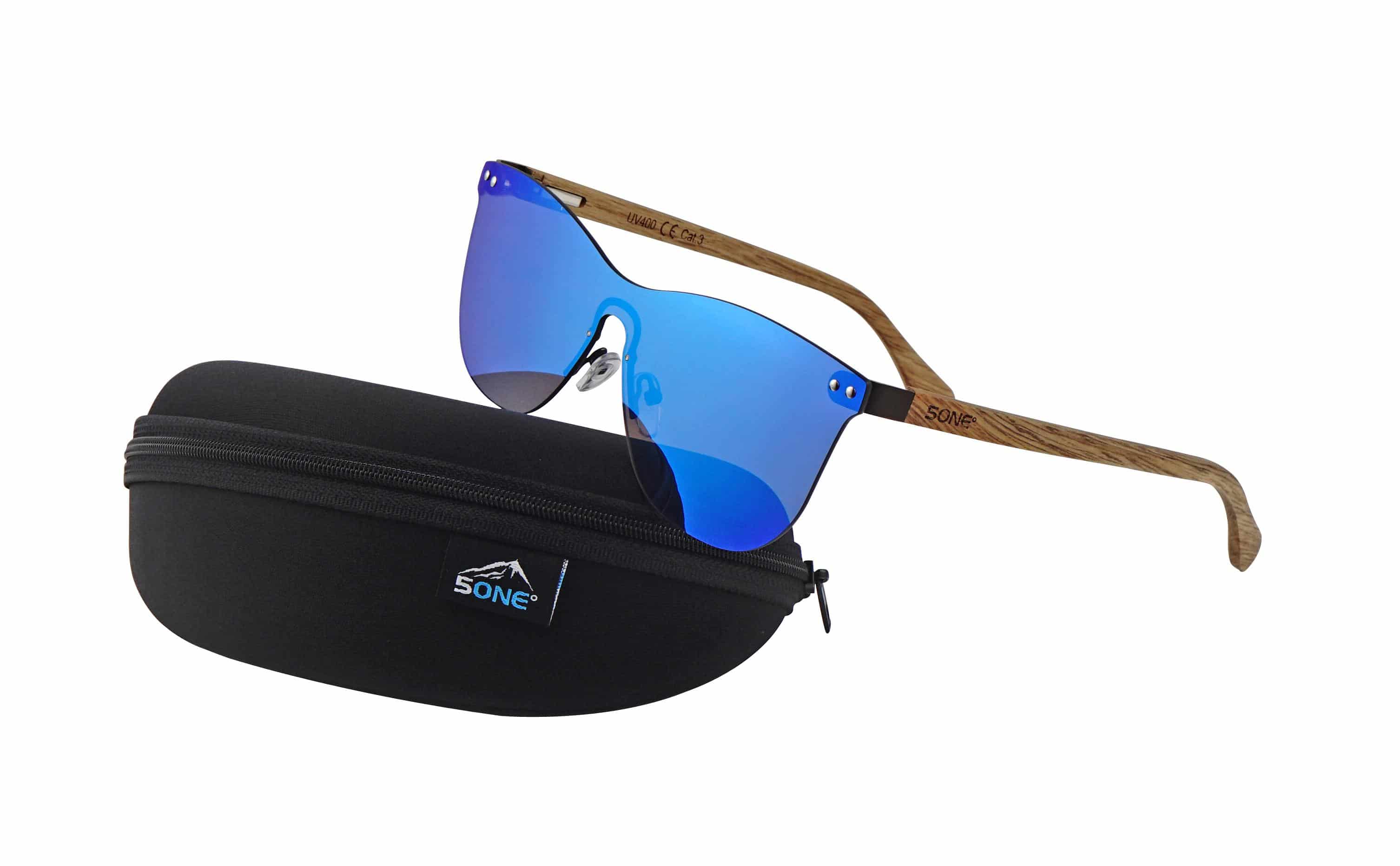 5one® Cyprus Wayfarer Flat Blue - wayfarer flat zonnebril