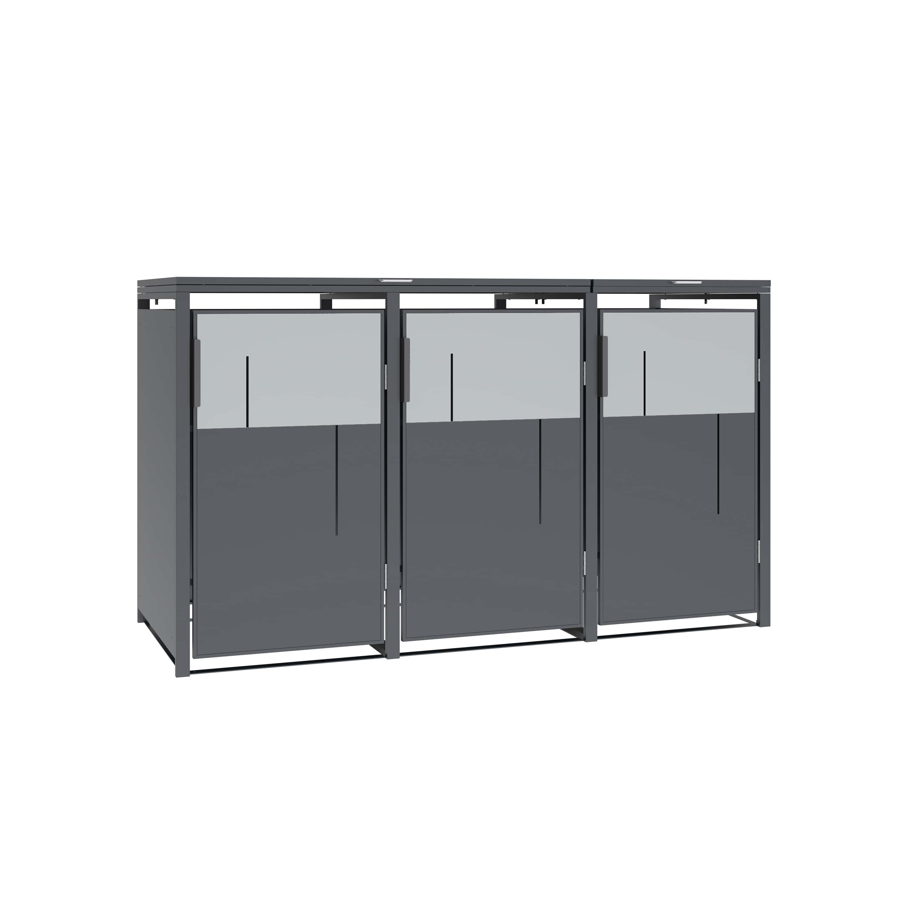 Westmann Varius-3 Metalen Containerombouw voor 3 kliko - Houtlook