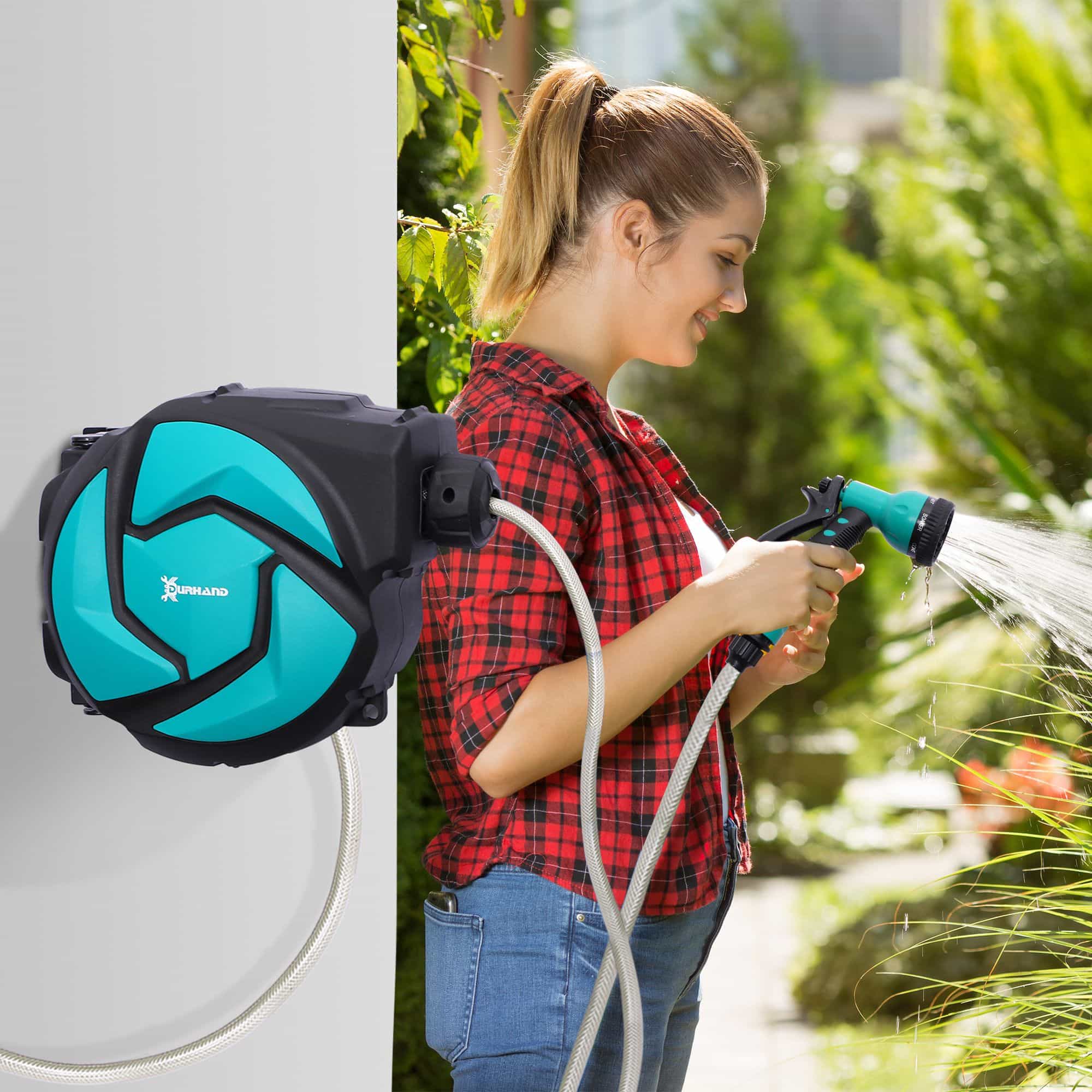 4goodz Wandslangenbox 10 mtr Tuinslang Haspel Autom. - Zwenkbaar 180°