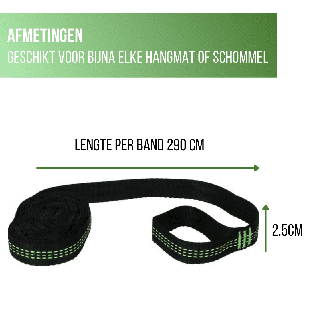 4gardenz® Ophangsysteem voor Hangmatten - Bevestigingsset Schommel &amp; Hangmat - Ophangset tot 200 kg