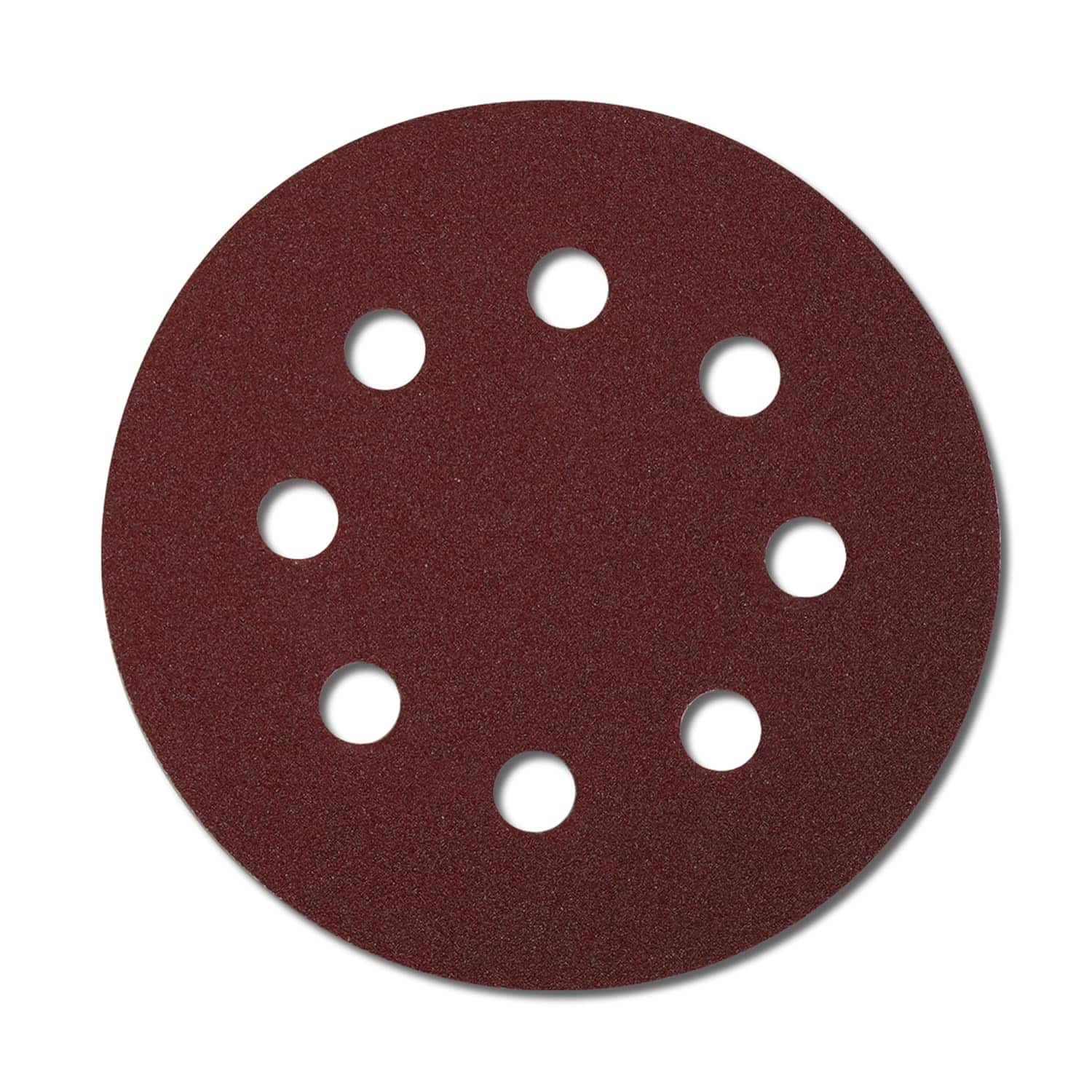 Rodopi® 100x gemengd schuurpapier 115 mm - 8-gats excentrische schuurmachine