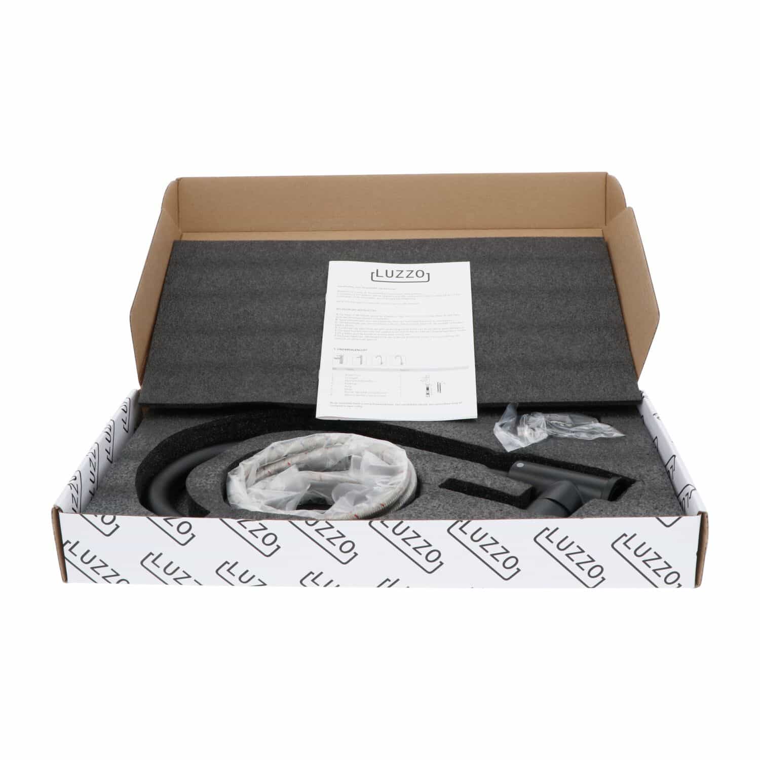 Luzzo® Lesina Keuken mengkraan Mat Zwart – hoog model ronde uitloop - 100% roestvrij staal (RVS) - strak modern design Luzzo® Lesina Keuken mengkraan Mat Zwart – hoog model ronde uitloop - 100% roestvrij staal (RVS) - strak modern design