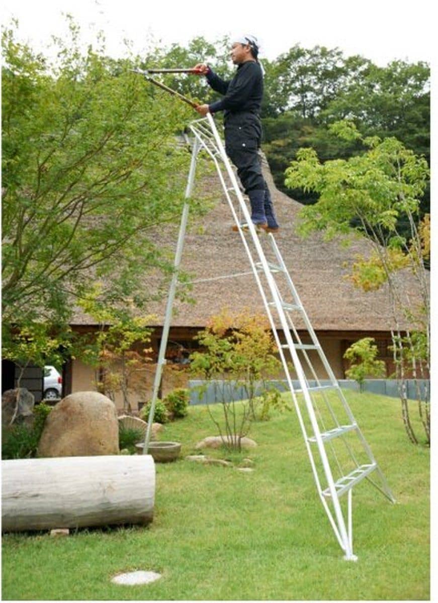 Niwaki Driepoot Tuinladder 300 cm Snoeiladder Tripod Ladder - Plukladder NW03000