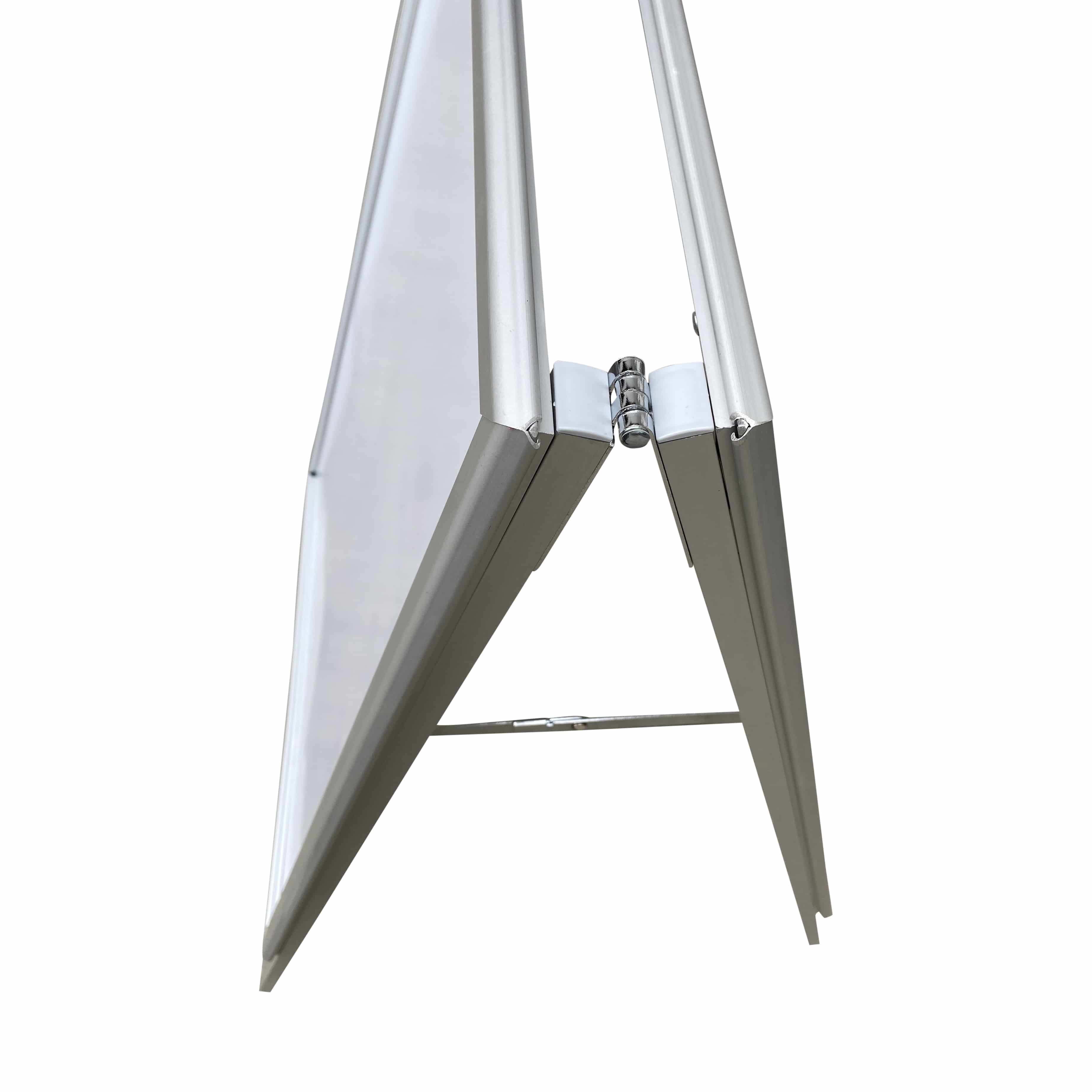 4offiz® Chicago Silver aluminium stoepboard / reclamebord A1 - zilver