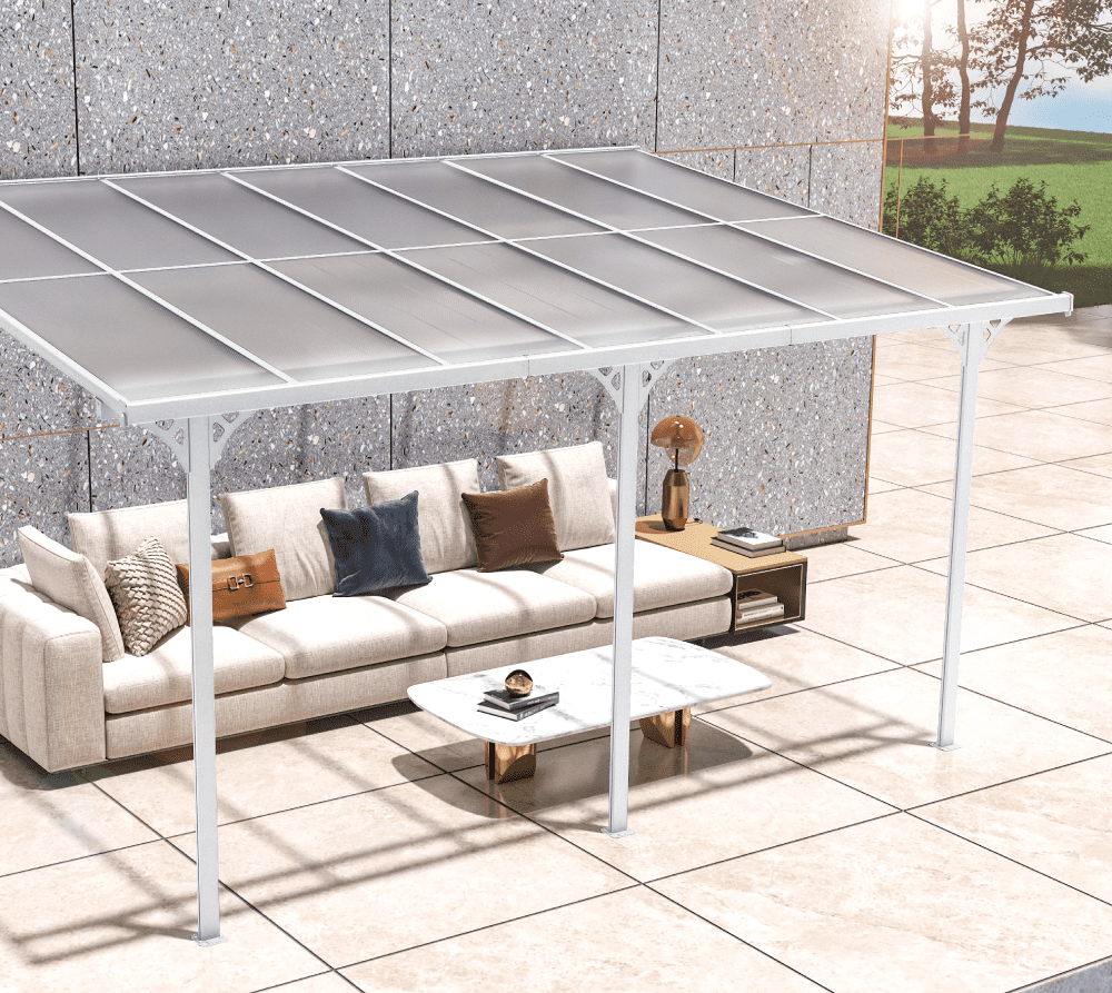 Westmann Aluminium Terrasoverkapping Bruce - 300x435x270 cm - Wit