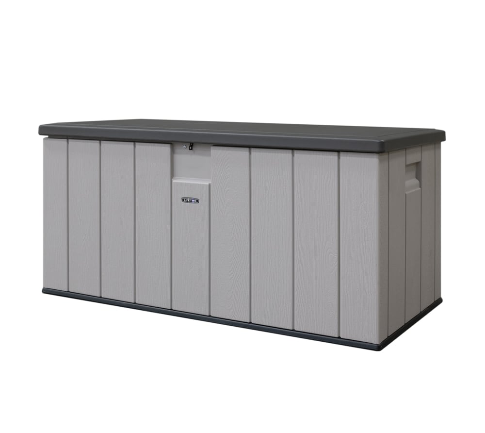 Lifetime Kunststof Kussenbox 570 ltr - Tuinkist 72x151x69cm - Bruin