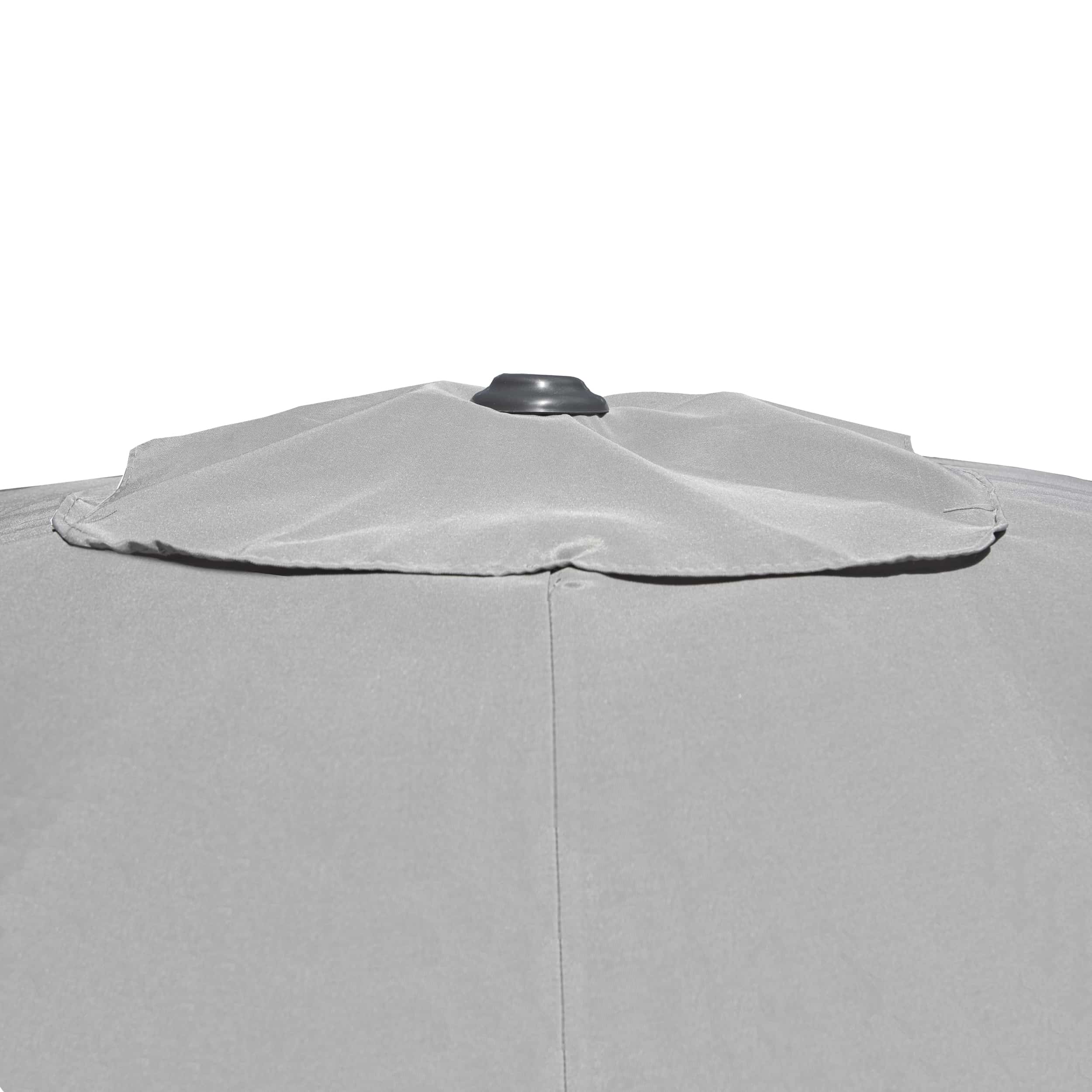 4goodz Rechthoekige Parasol Kantelbaar 150X250 cm - Lichtgrijs
