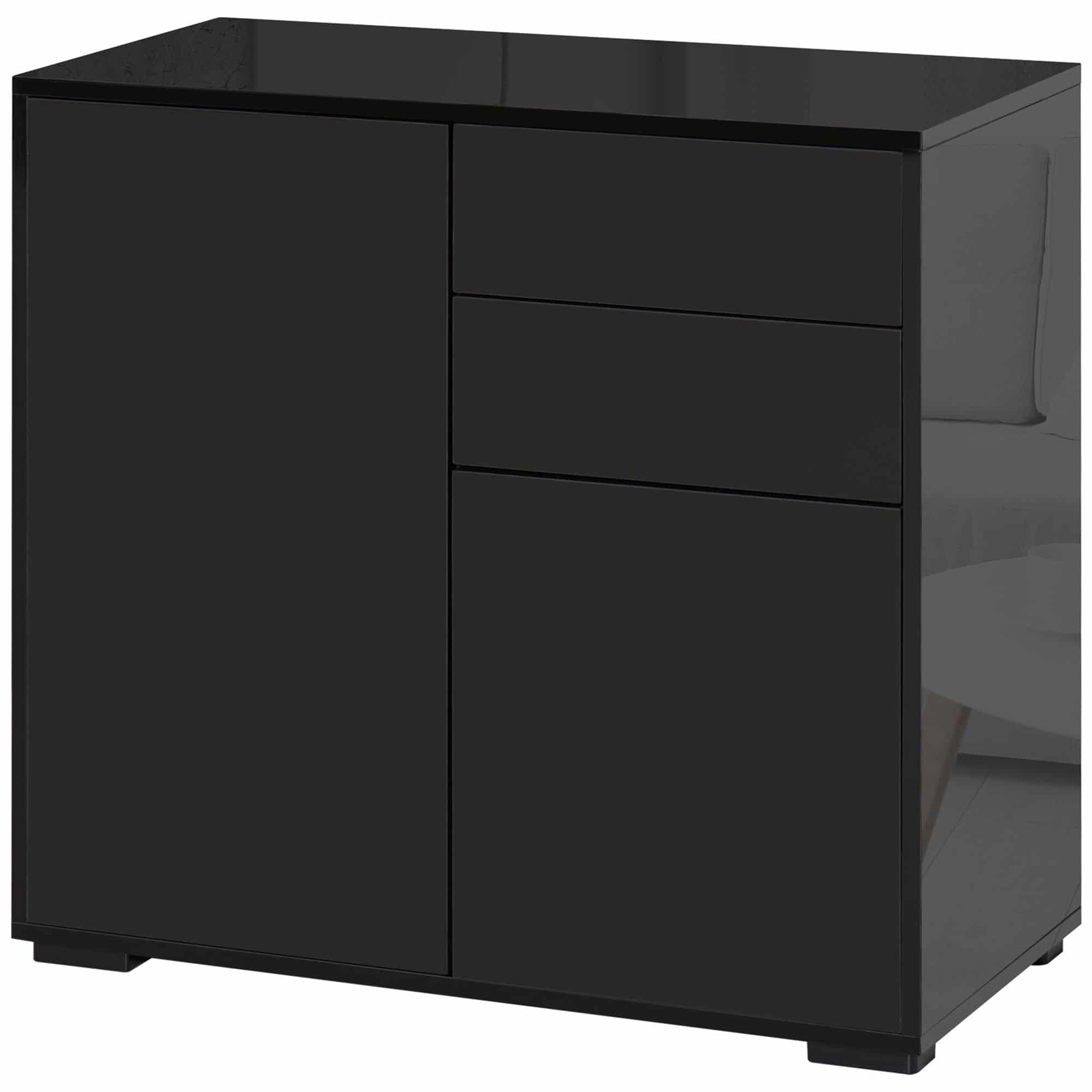 4goodz Ladenkast Buffetkast met 2 Laden 40x105x76 cm - Zwart