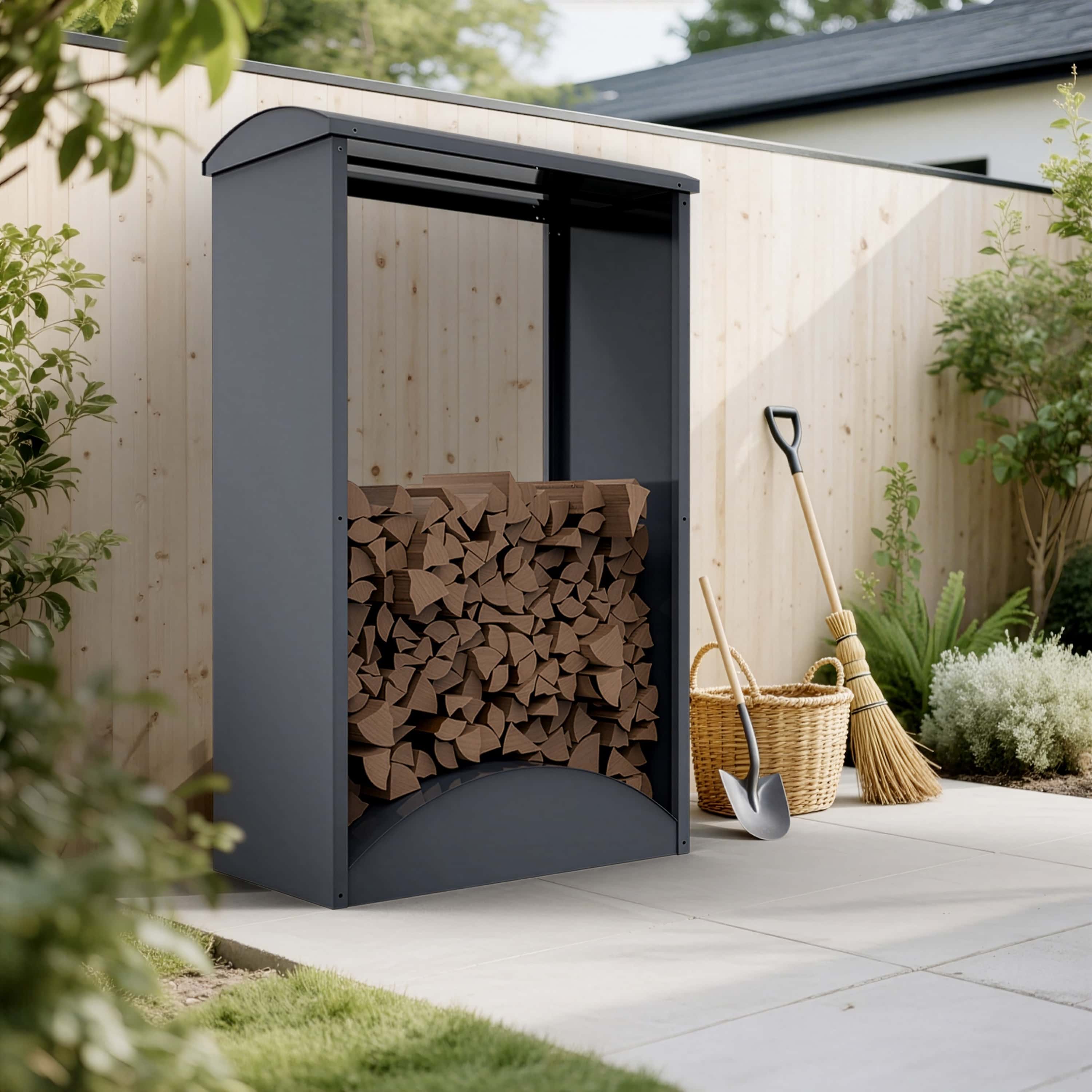 Westmann Castra A Houtopslag Houtrek 95x50x160 cm - Antraciet