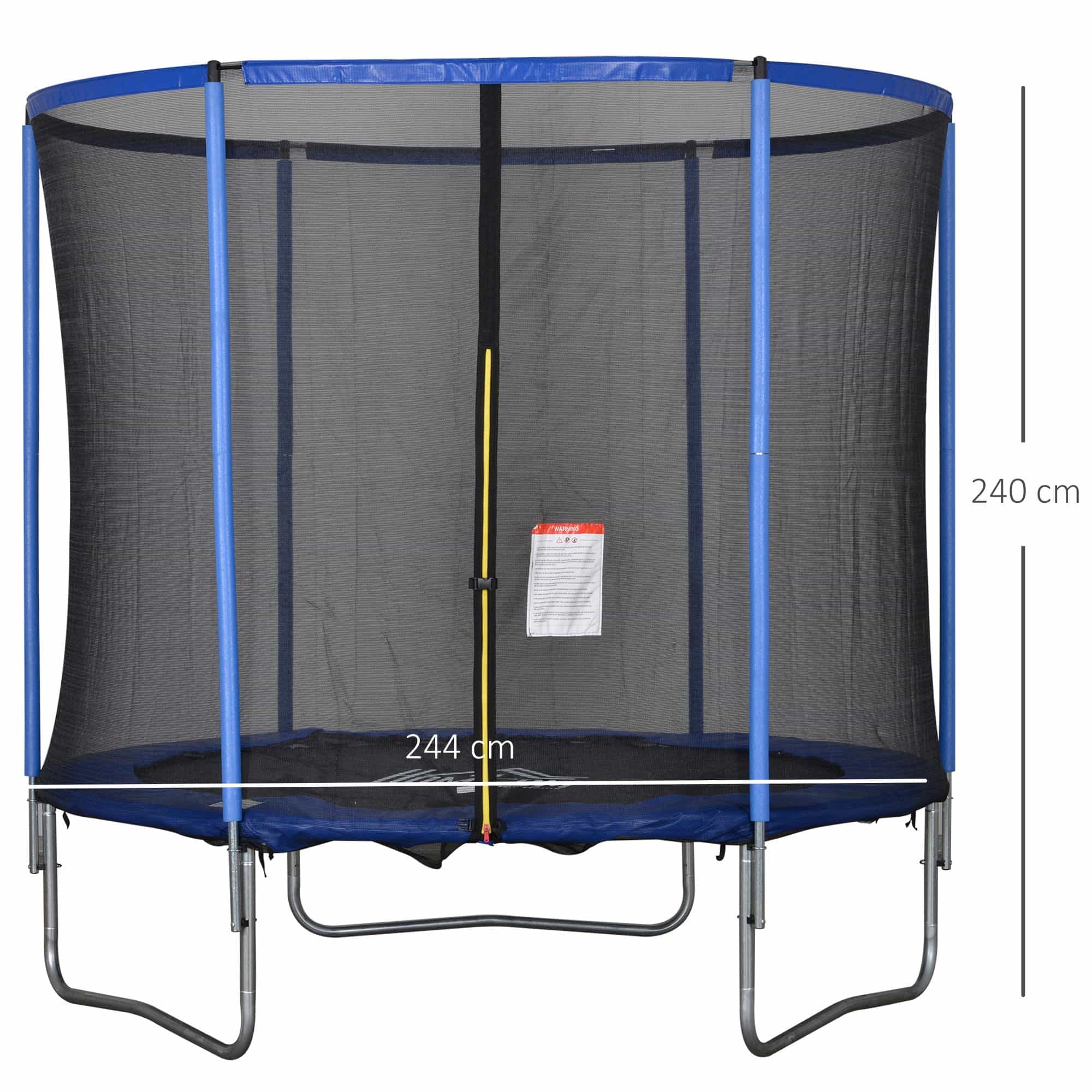 4goodz Trampoline met Veiligheidsnet en Randafdekking - 244 cm doorsnede