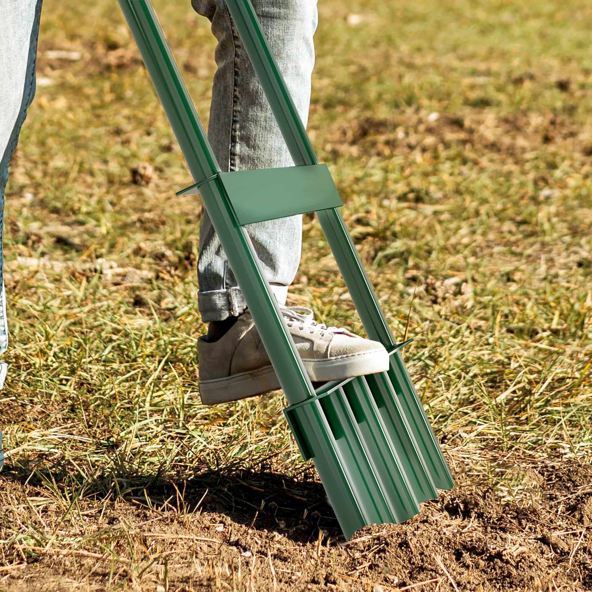 Handmatige Gazonbeluchter Verticuteerder 30 cm - Groen