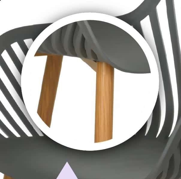 4goodz Comfortabele Tuinset 3-delig - 2 kuipstoelen+tafel - Grijs